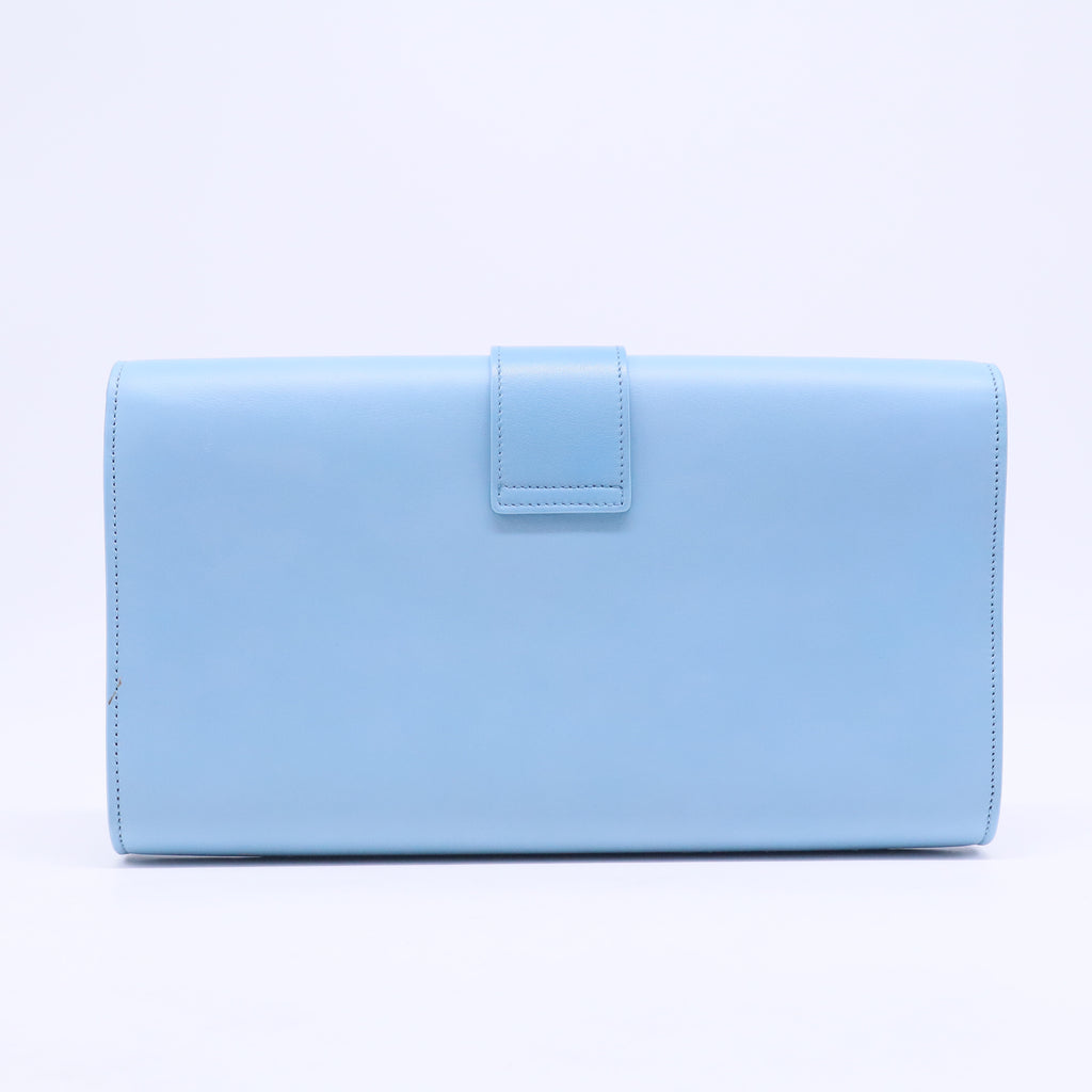 Paris Blue Classic Y-Line Clutch Bag