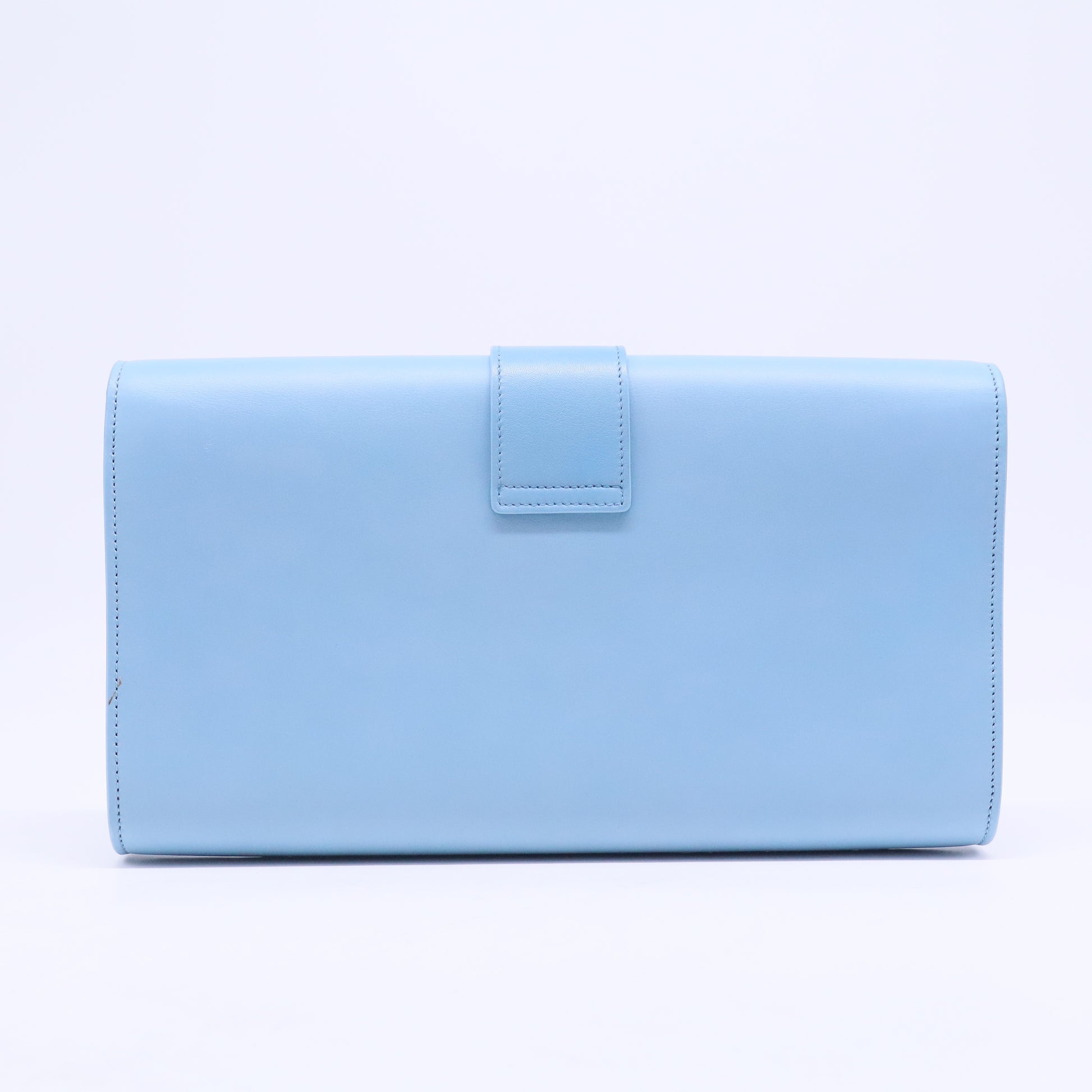 Paris Blue Classic Y-Line Clutch Bag