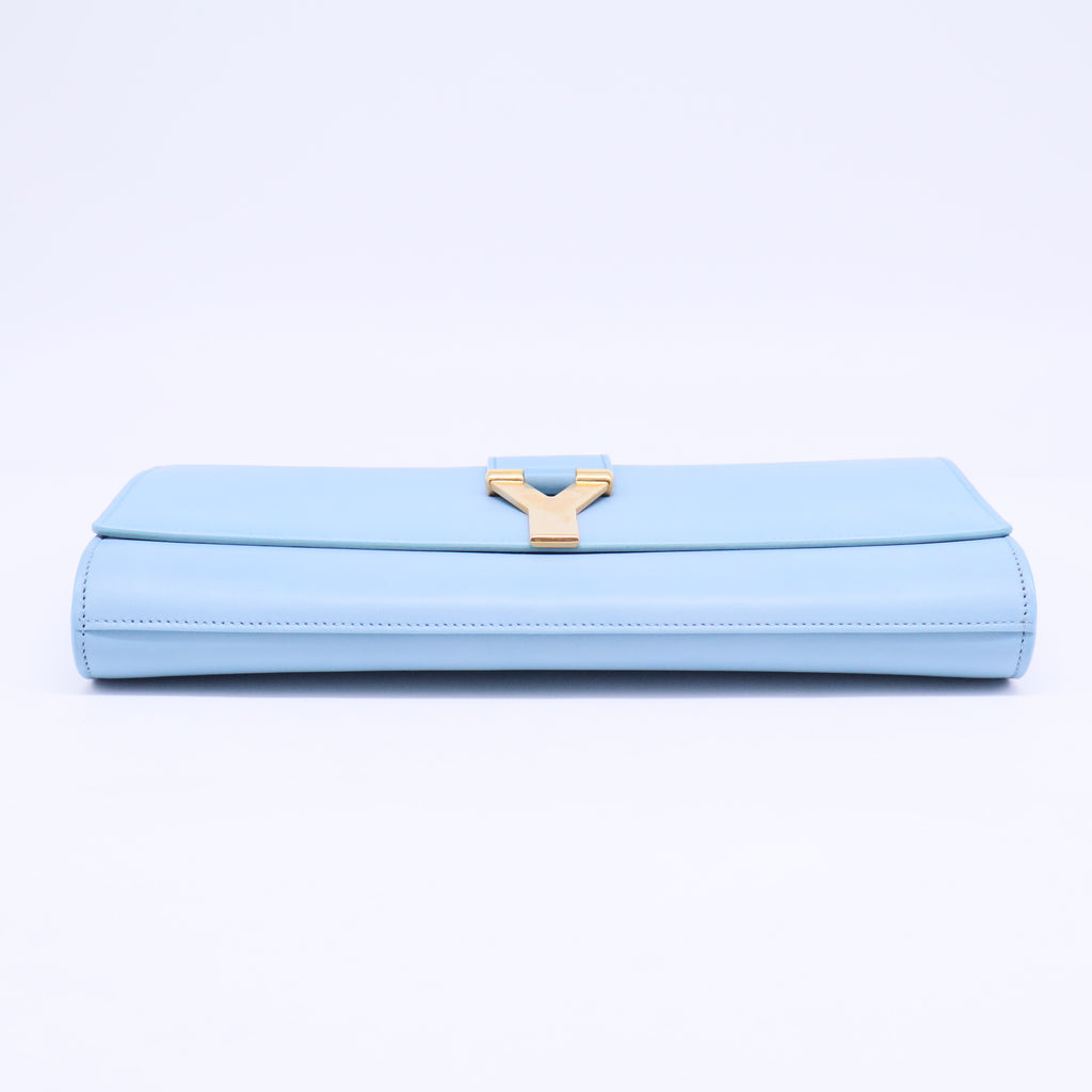 Paris Blue Classic Y-Line Clutch Bag