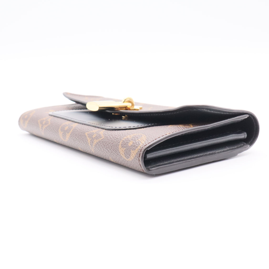 Flower Wallet Monogram Canvas Wallet Twins