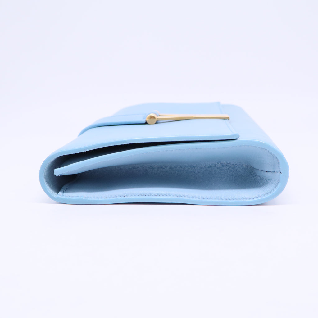 Paris Blue Classic Y-Line Clutch Bag