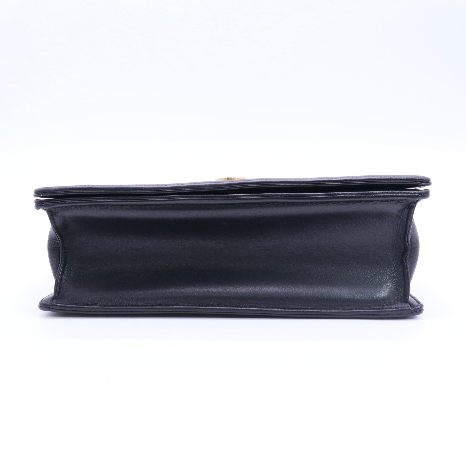 Lambskin Studded Medium Diorama Flap Bag Black twins