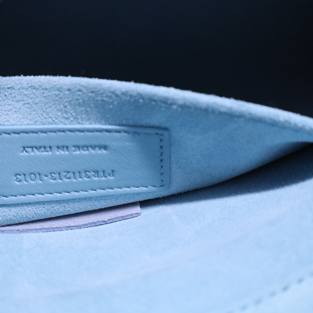 Paris Blue Classic Y-Line Clutch Bag