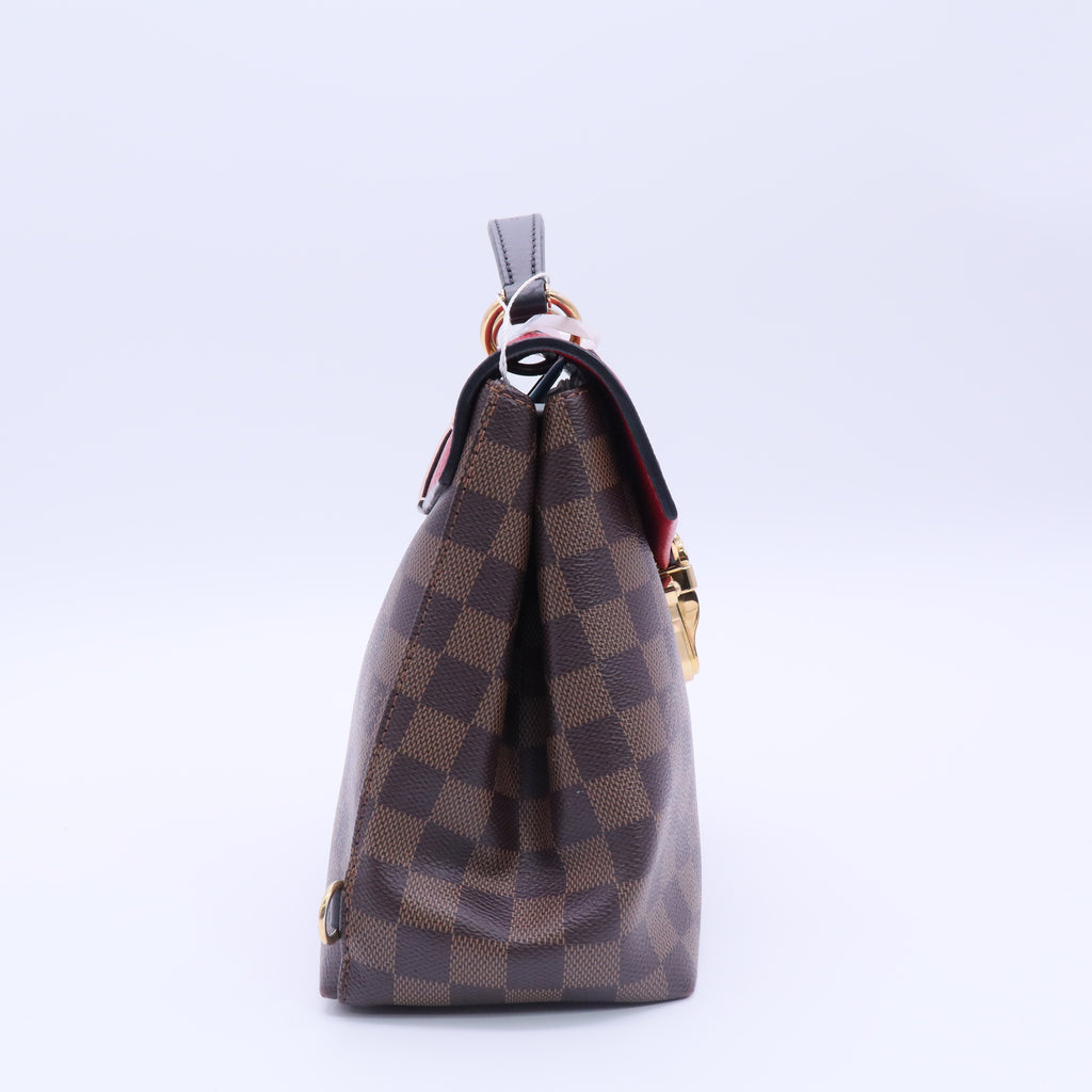 Damier Ebene Clapton Backpack Scarlet twins