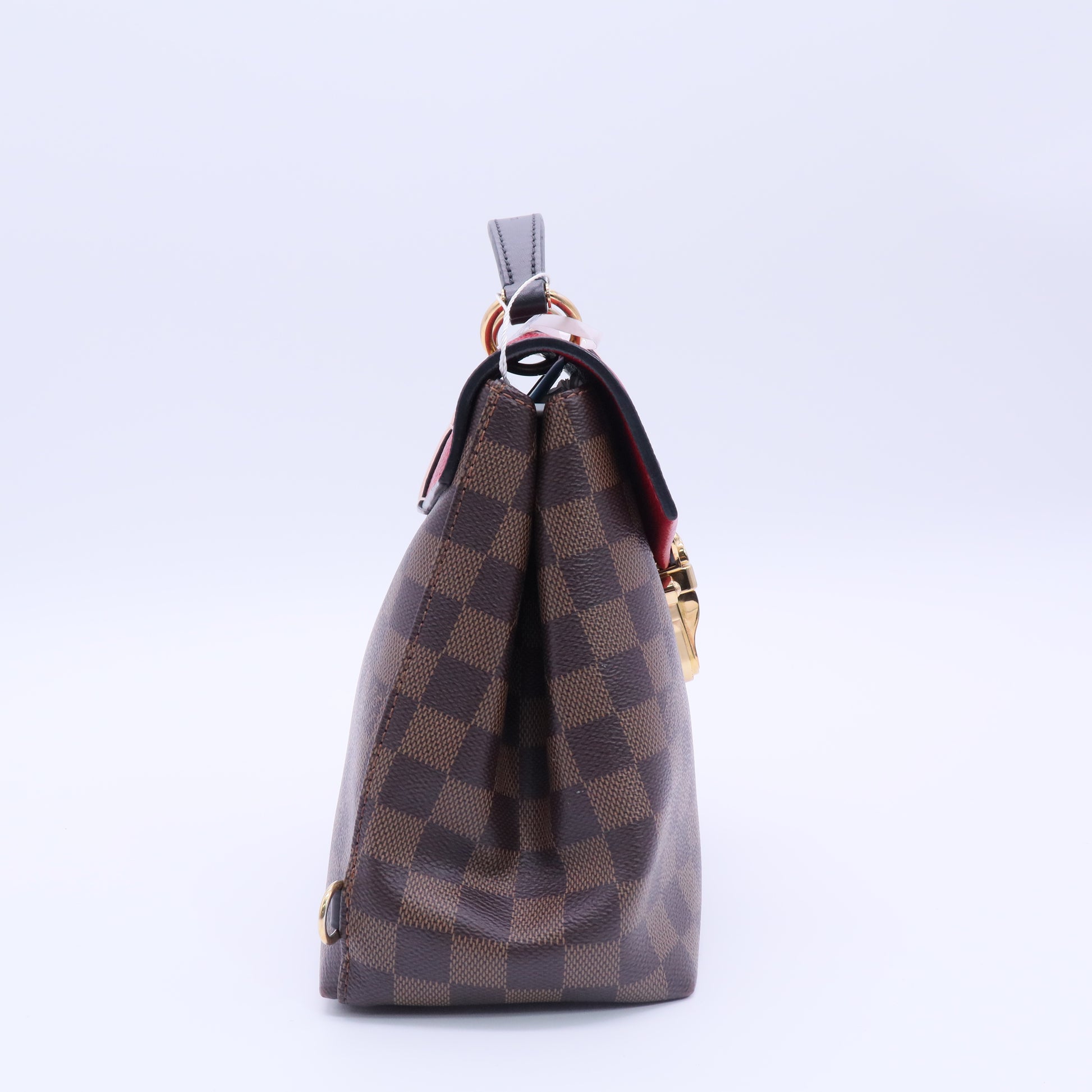 Damier Ebene Clapton Backpack Scarlet twins