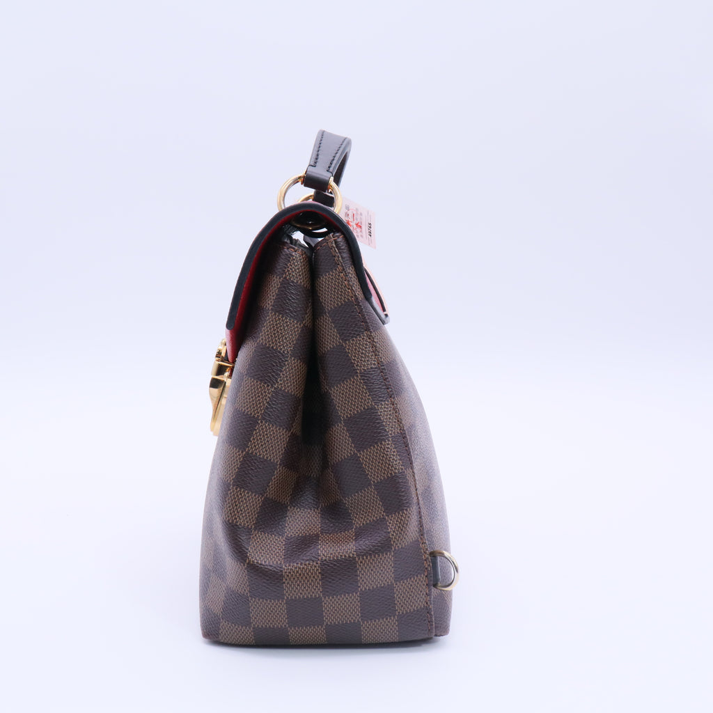 Damier Ebene Clapton Backpack Scarlet twins