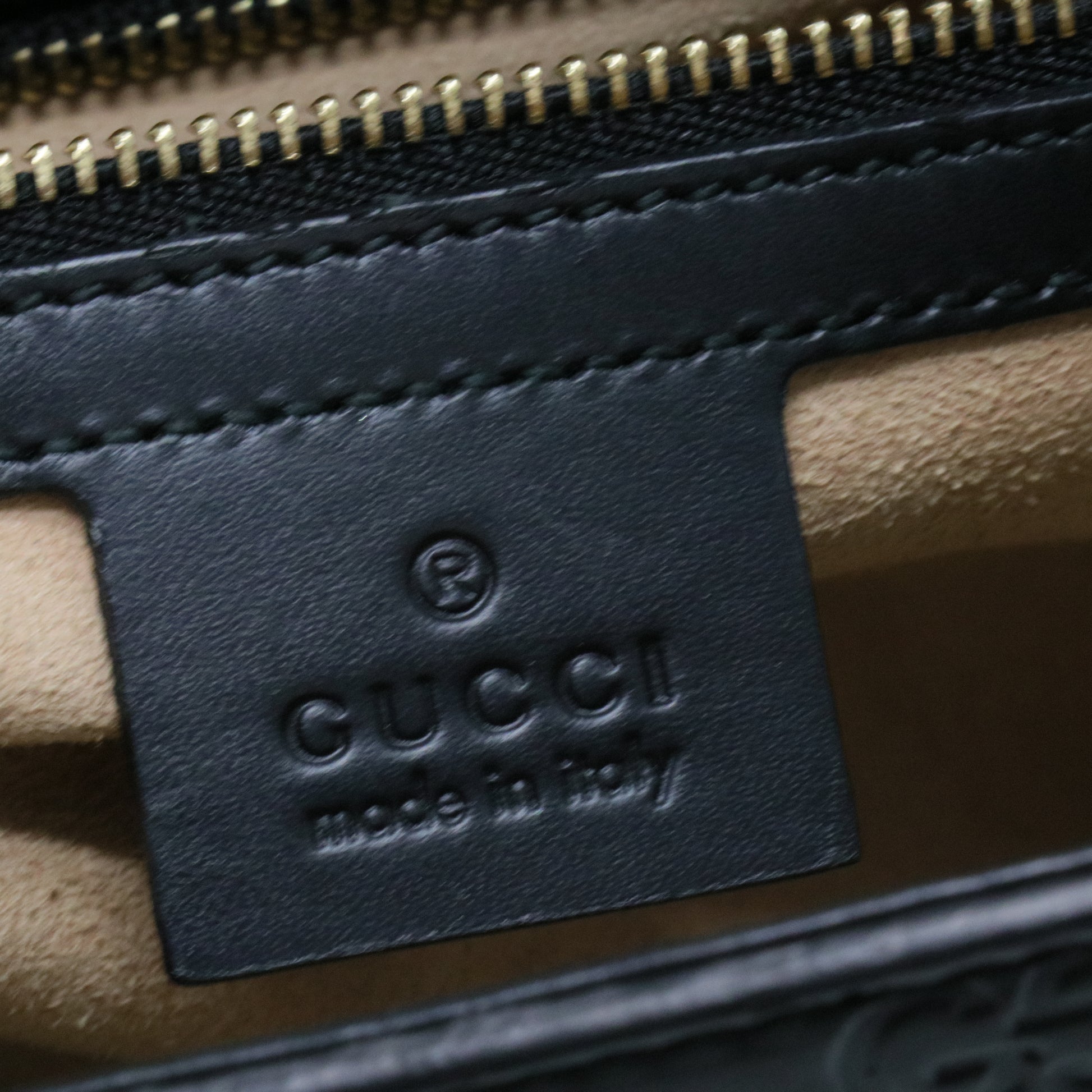 Padlock Top Handle Bag Guccissima Leathe small