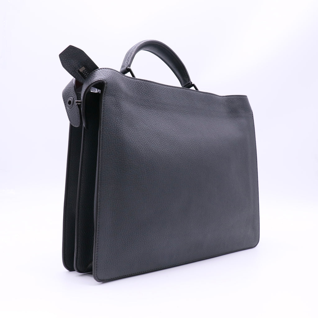 Peekaboo ISeeU Briefcase Bag Leather Large twins Fendi