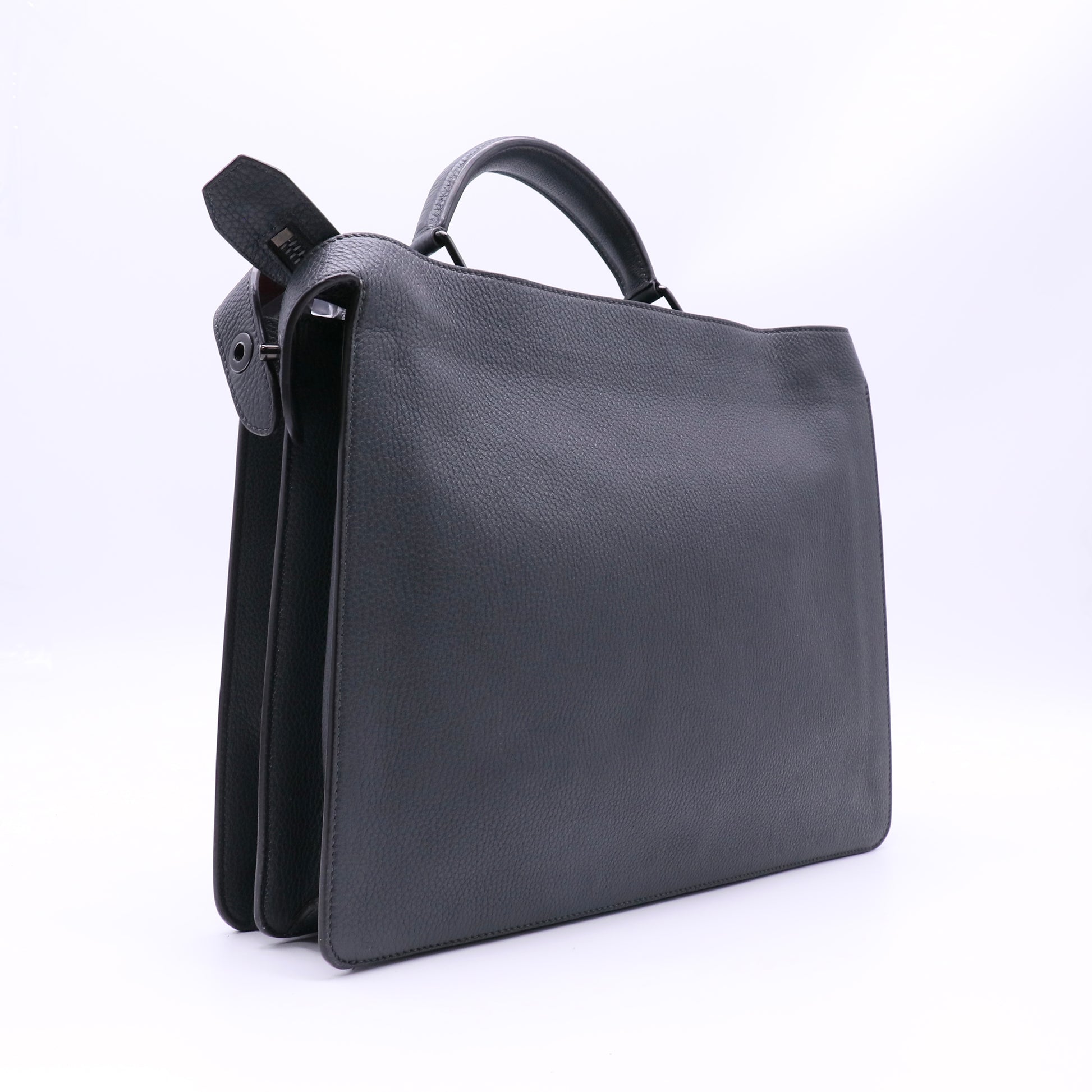 Peekaboo ISeeU Briefcase Bag Leather Large twins Fendi