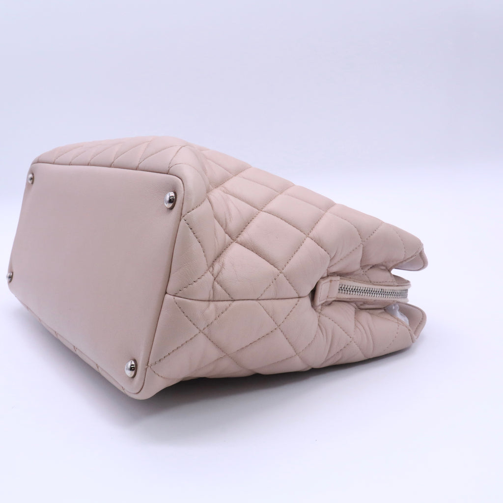 Quilted CC Top Handle Tote twins