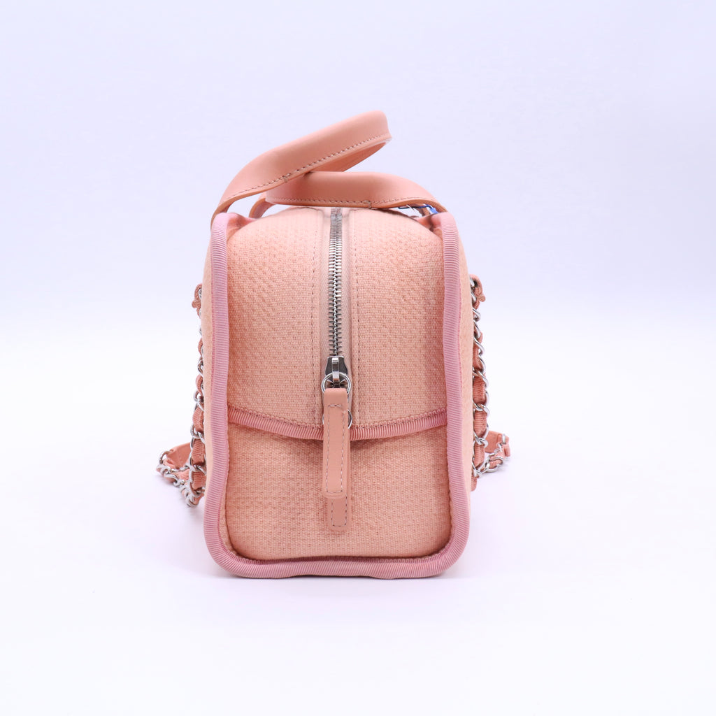 Canvas Deauville Bowling Bag Pink twins