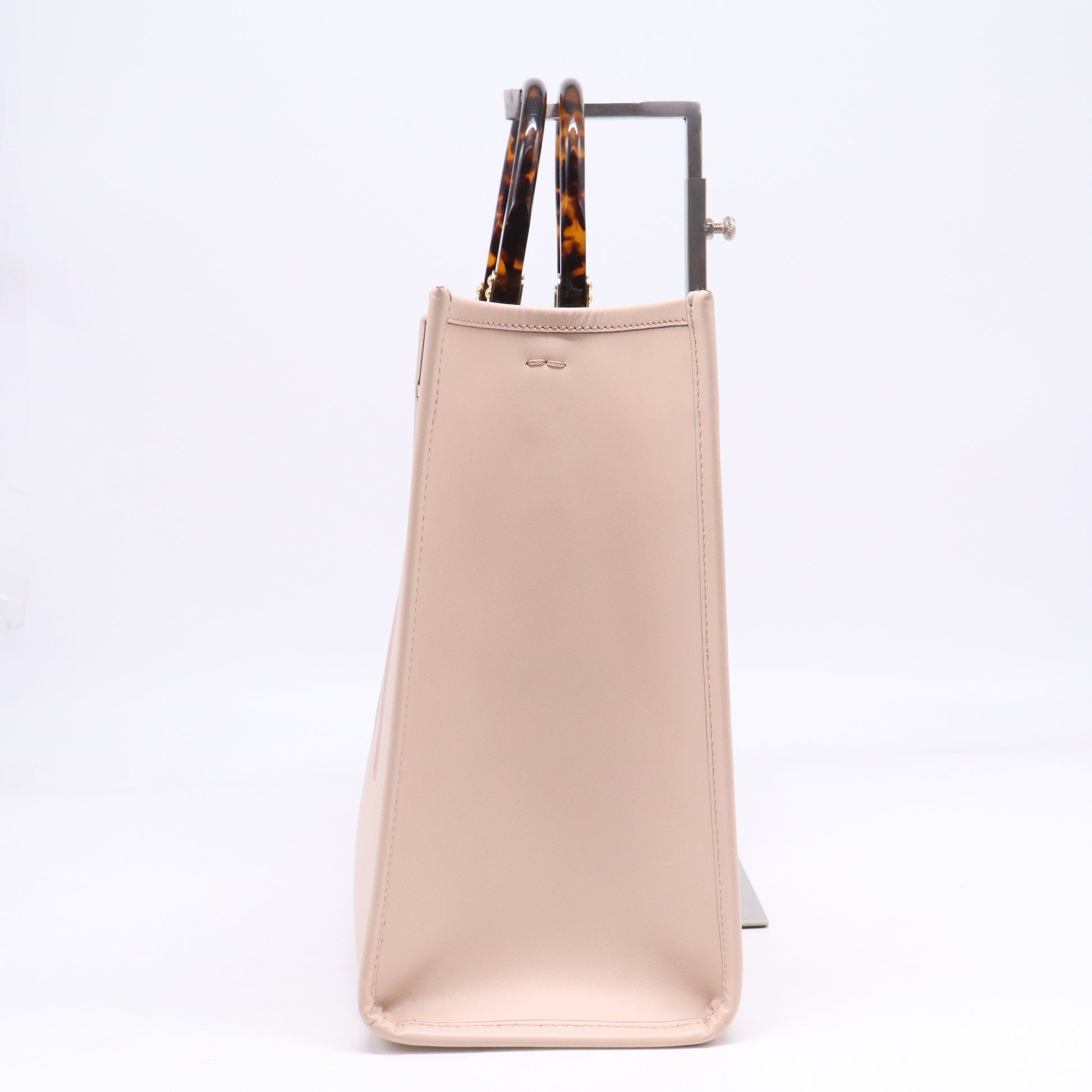 Vitello Cher Logo Debossed Medium Fendi Sunshine Shopper Tote Light Rose B21545