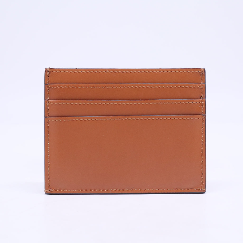 Vitello King Tamponato Logo Embossed Fold Over Card Holder Wallet W20605
