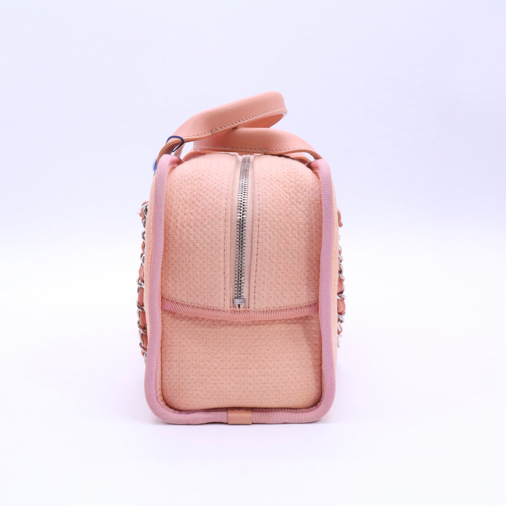 Canvas Deauville Bowling Bag Pink twins