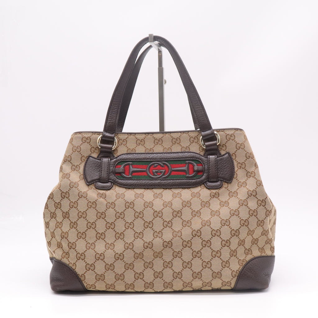 Gucci GG Canvas Web Dressage Tote Bag B22954