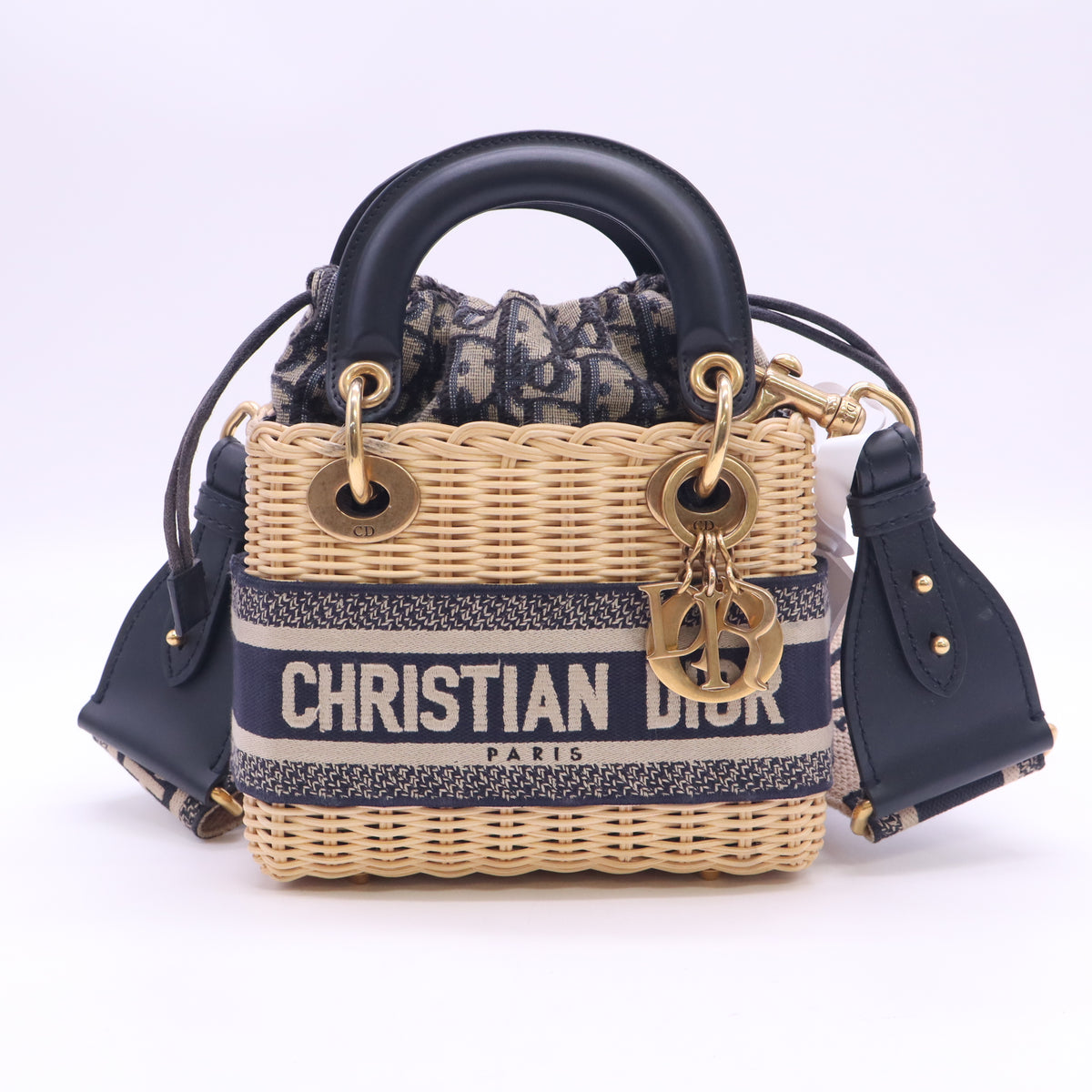 Christian Dior Oblique Jacquard Lady Dior Mini twins B24644