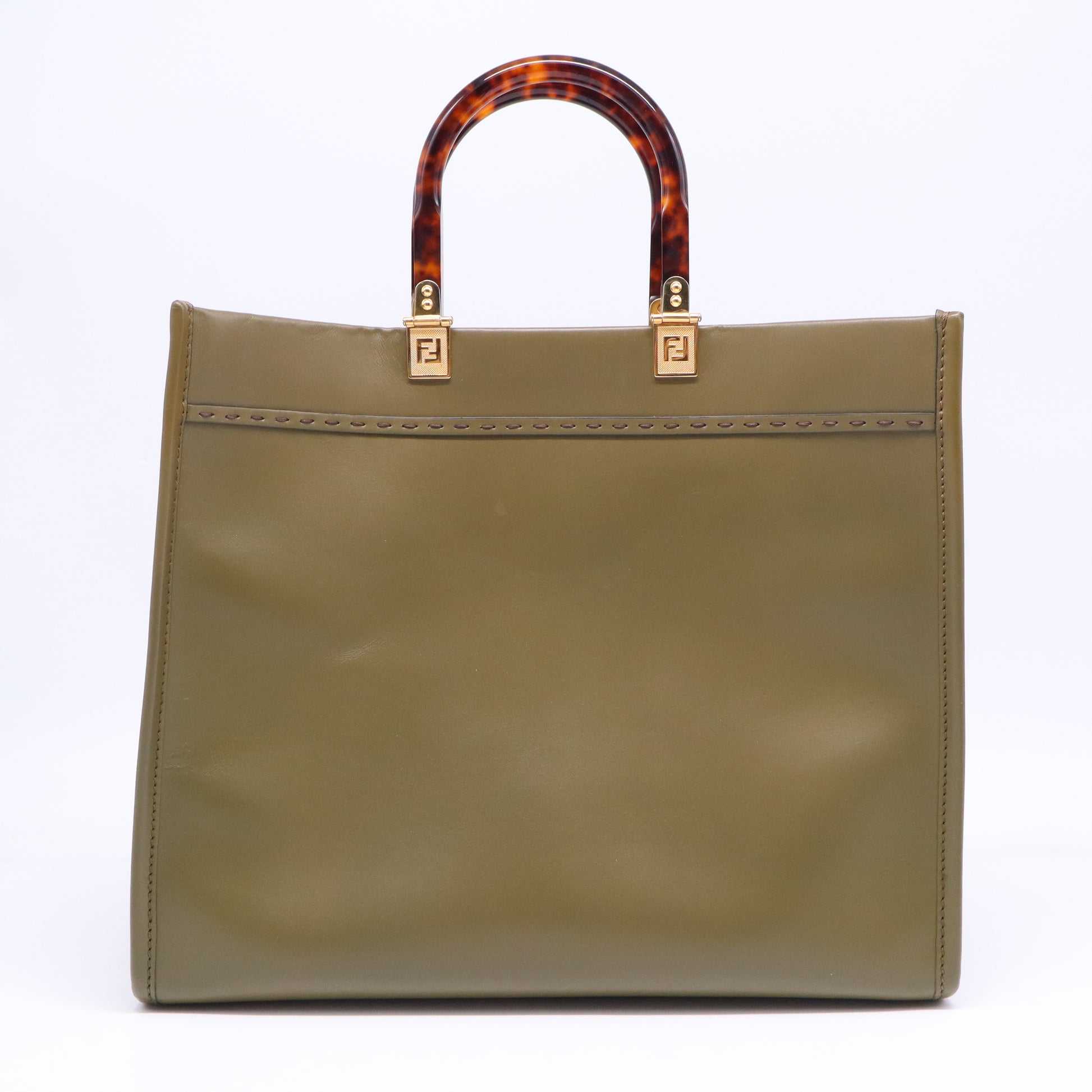 Vitello King Plexiglass Medium Fendi Sunshine Shopper Tote B21546