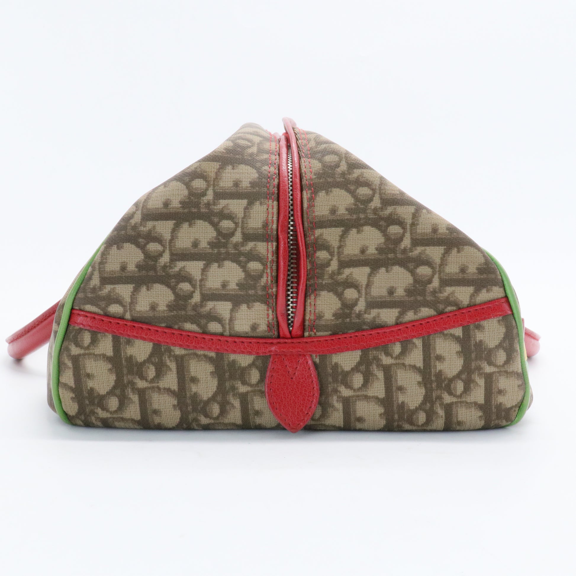 Vintage Rasta Baguette Boston Bag Diorissimo Canvas