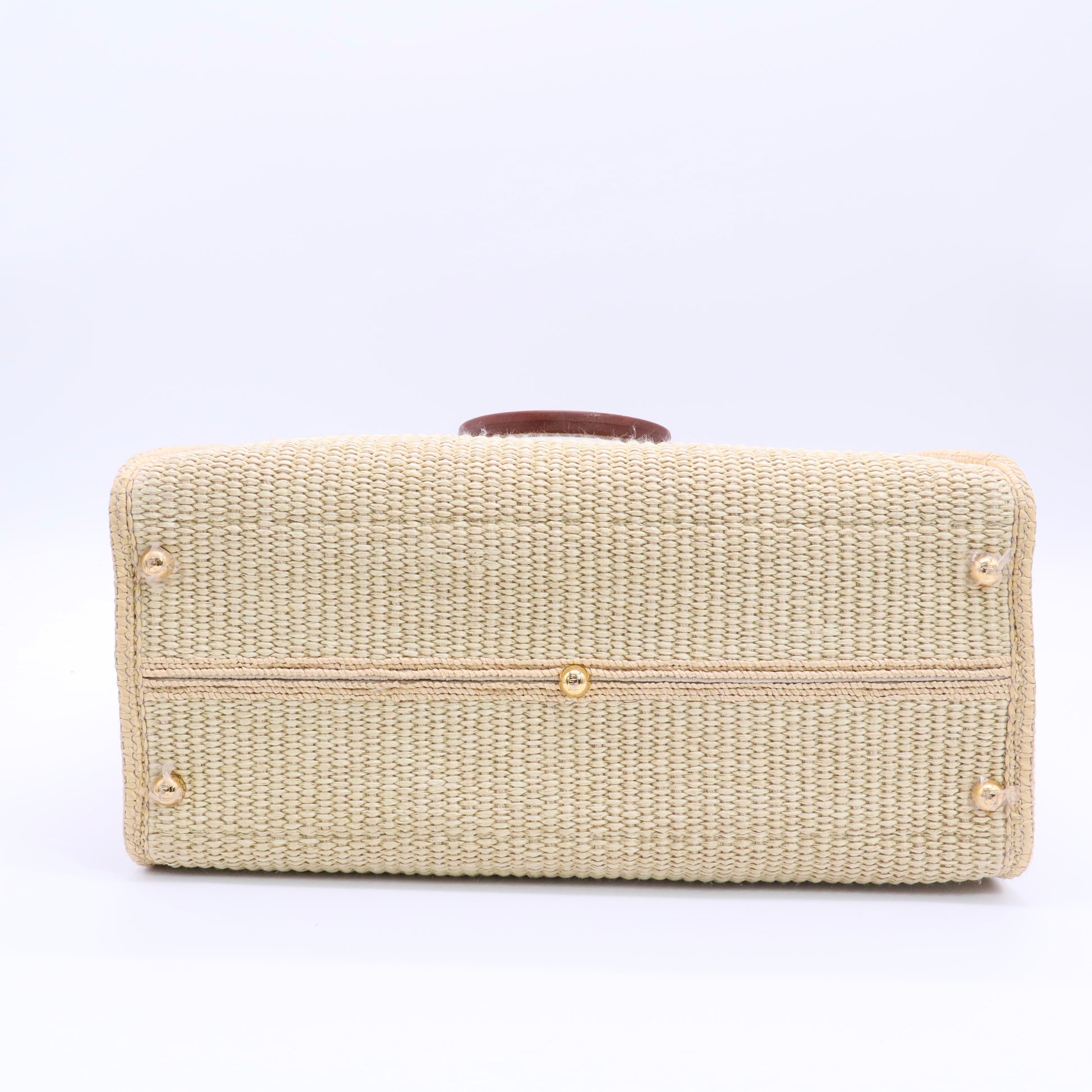 Sunshine Medium Raffia Tote Bag twins