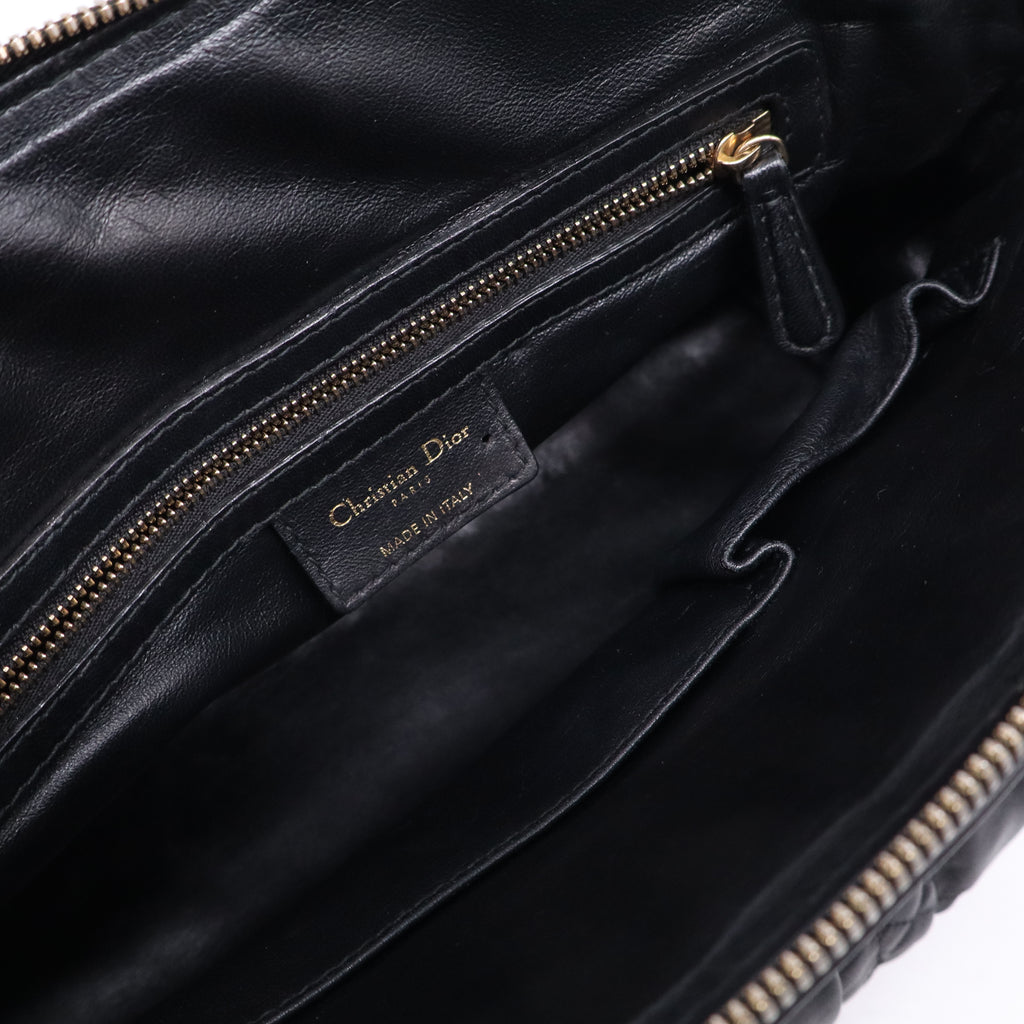Gaufre Noir Lamb Cannage Delights  Leather Shoulder Bag B20487