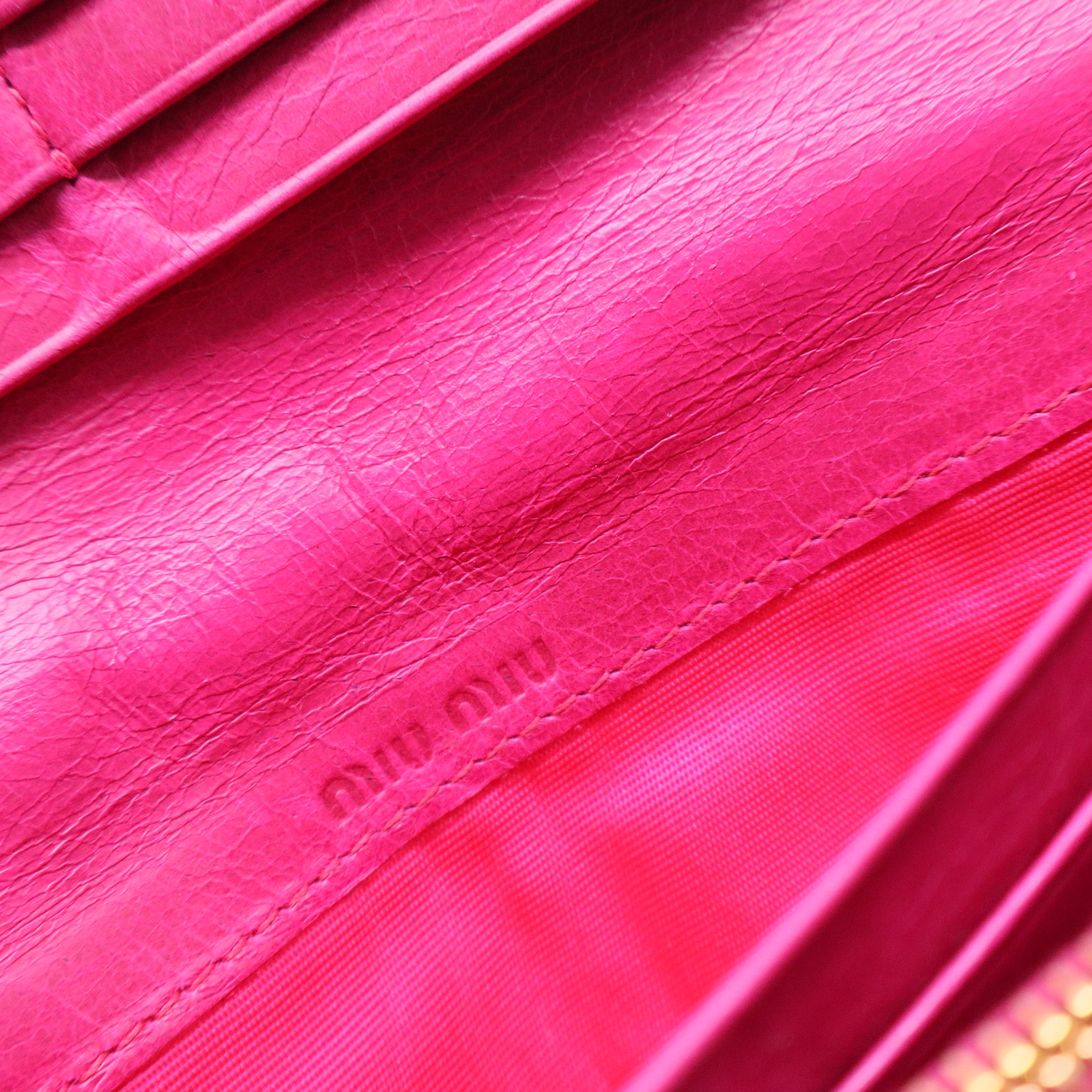Fuchsia Matelasse Leather Continental Wallet W20525