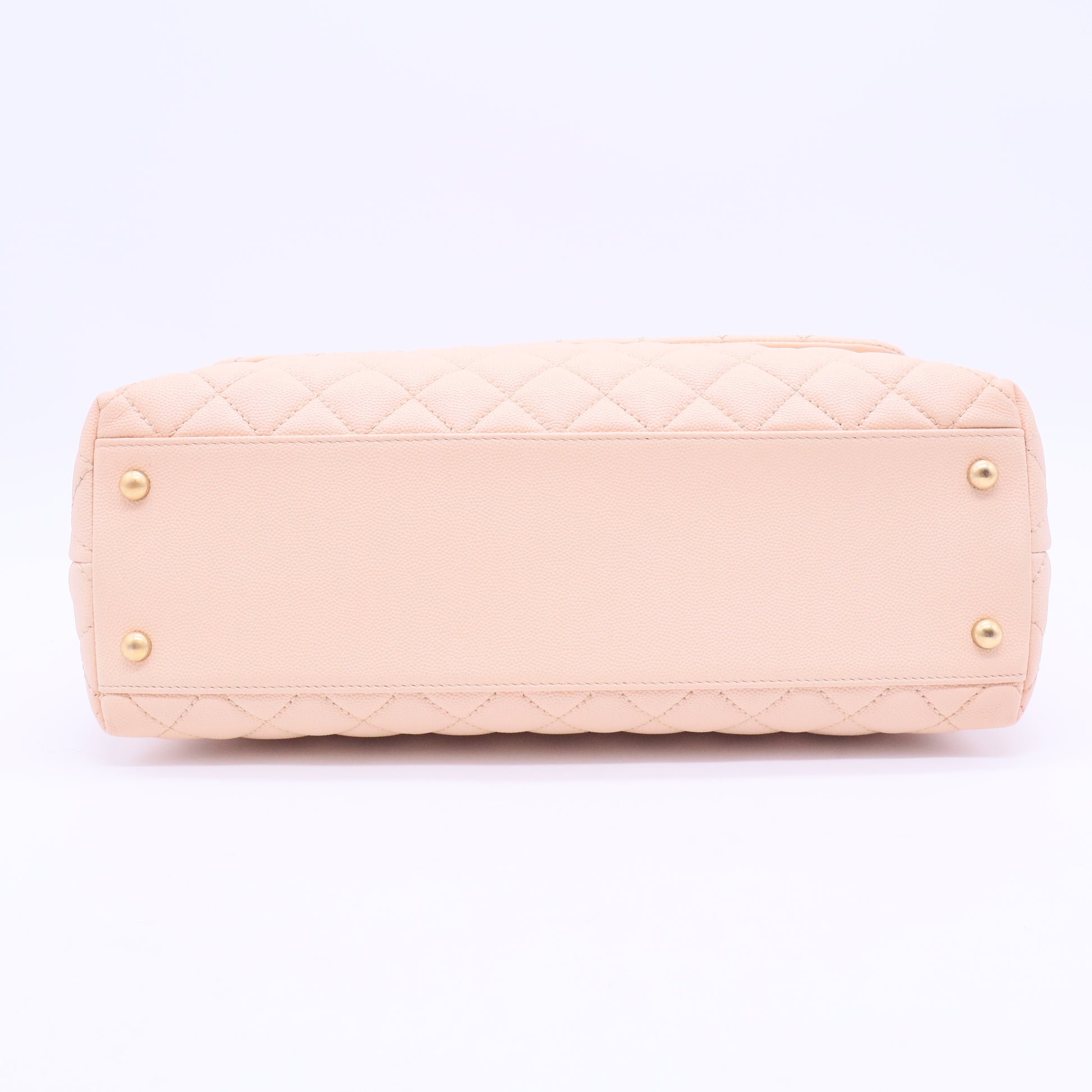 Coco Top Handle Bag Quilted Caviar Medium B20071