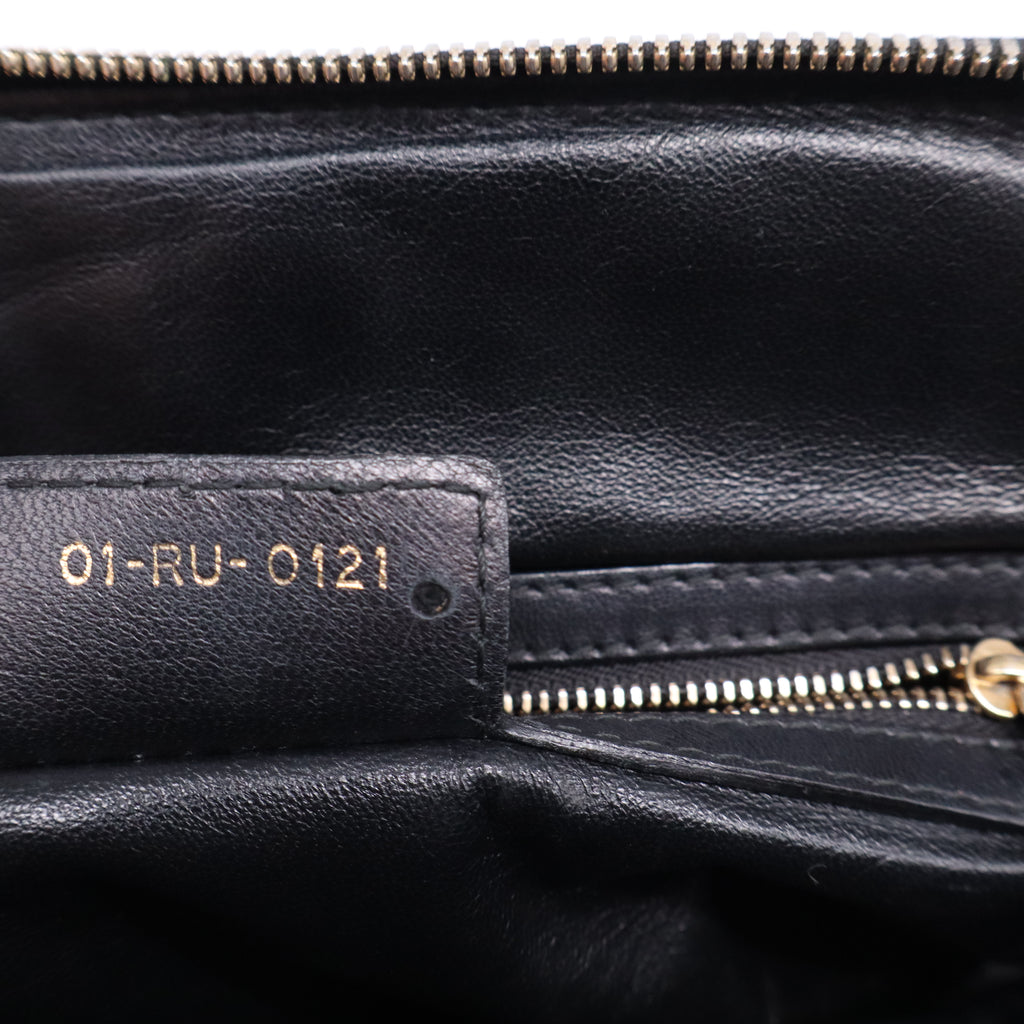 Gaufre Noir Lamb Cannage Delights  Leather Shoulder Bag B20487
