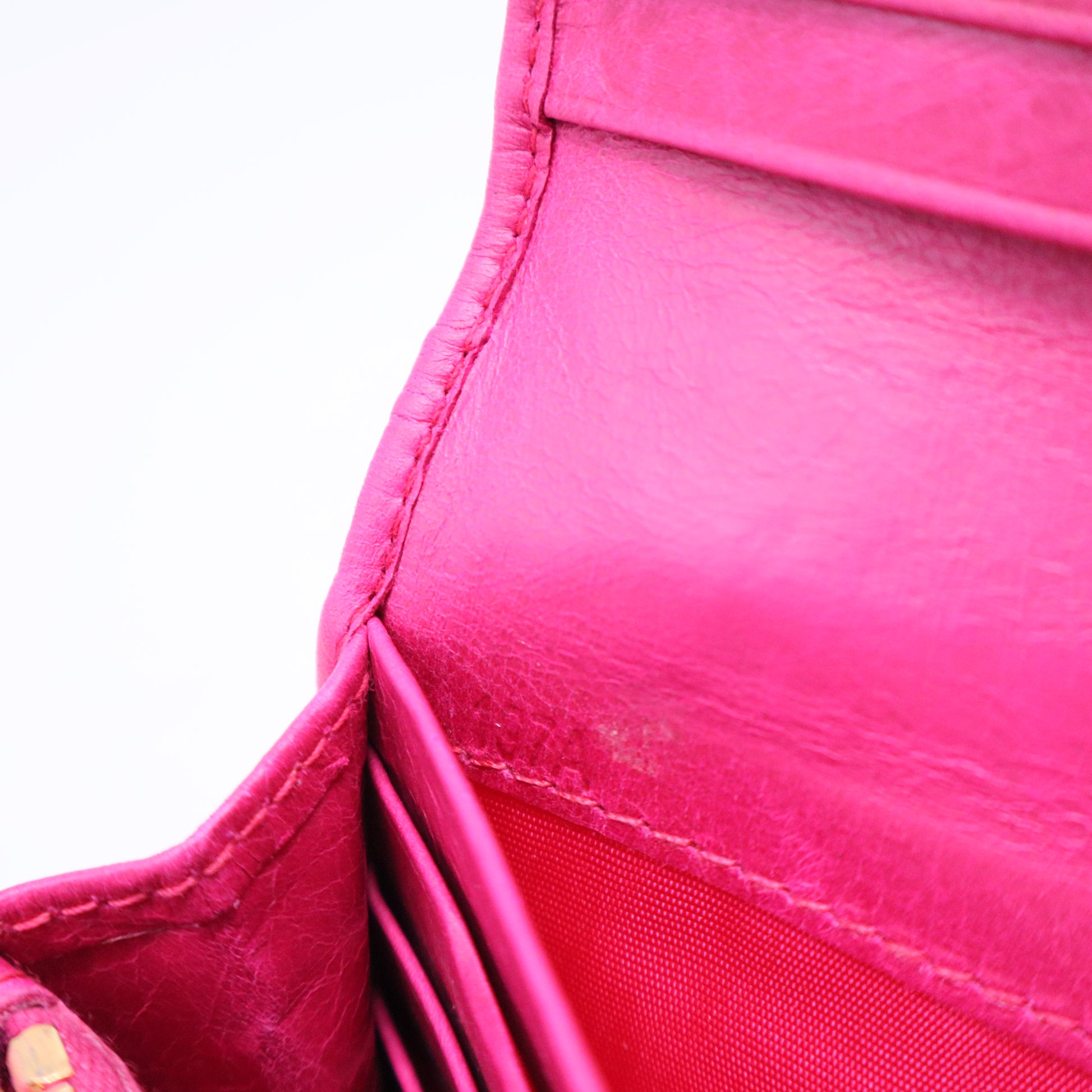 Fuchsia Matelasse Leather Continental Wallet W20525