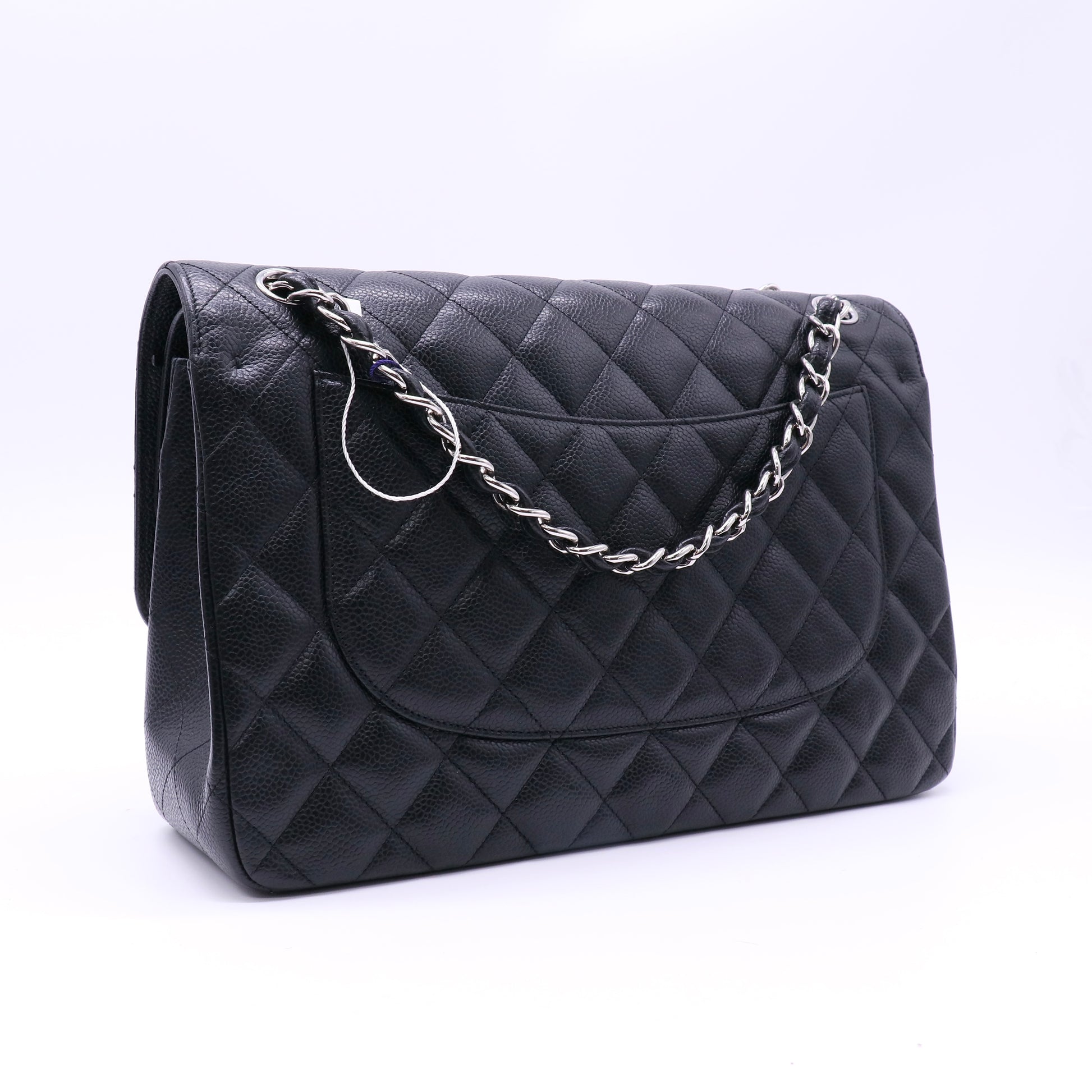 Chanel Caviar Quilted Jumbo Double Flap Black twins LDJ4801