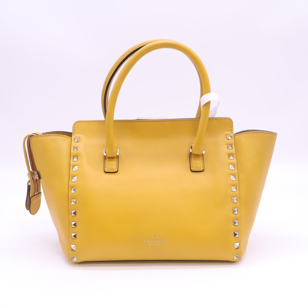 Rockstud Leather Handle Bag B24392