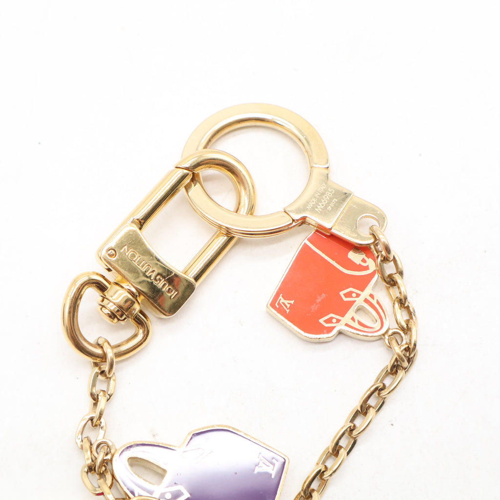 Louis Vuitton Chain Iconic Speedy Bag Charm Key Ring W21234