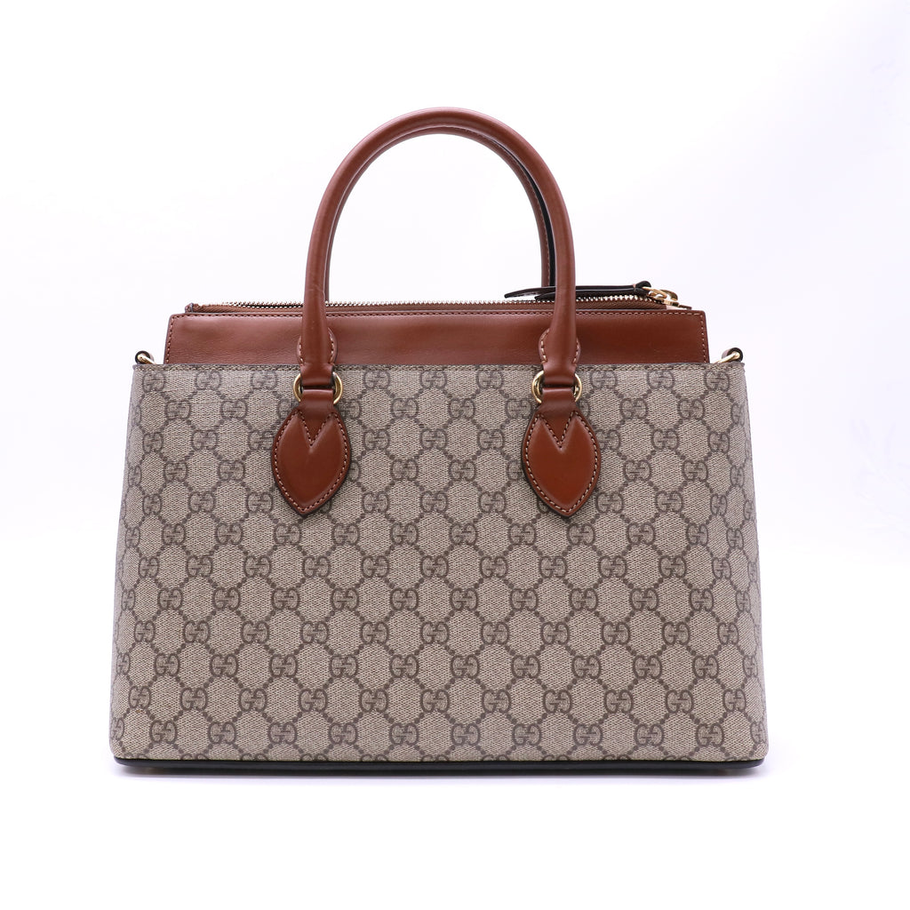 GG Supreme Small Zip Tote Twins B22639