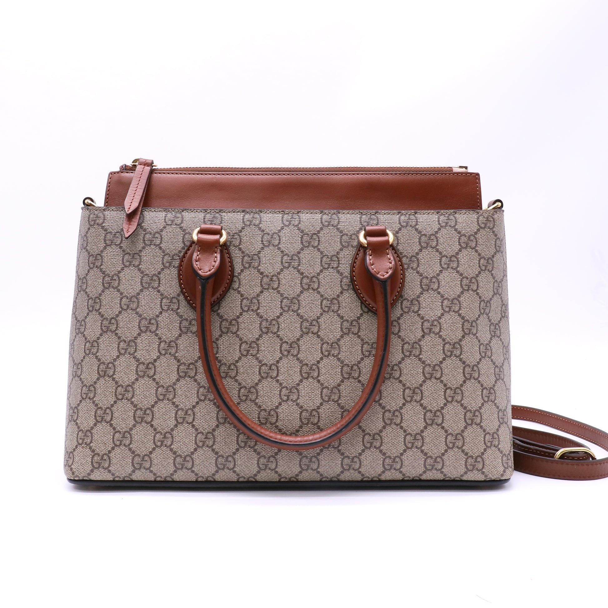 GG Supreme Small Zip Tote Twins B22639