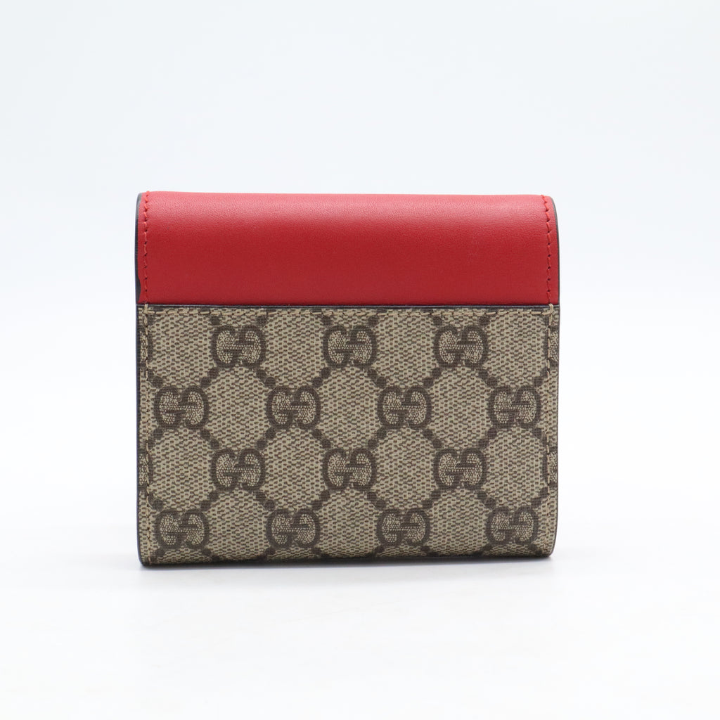 Gucci Padlock GG Supreme Compact Wallet W21247