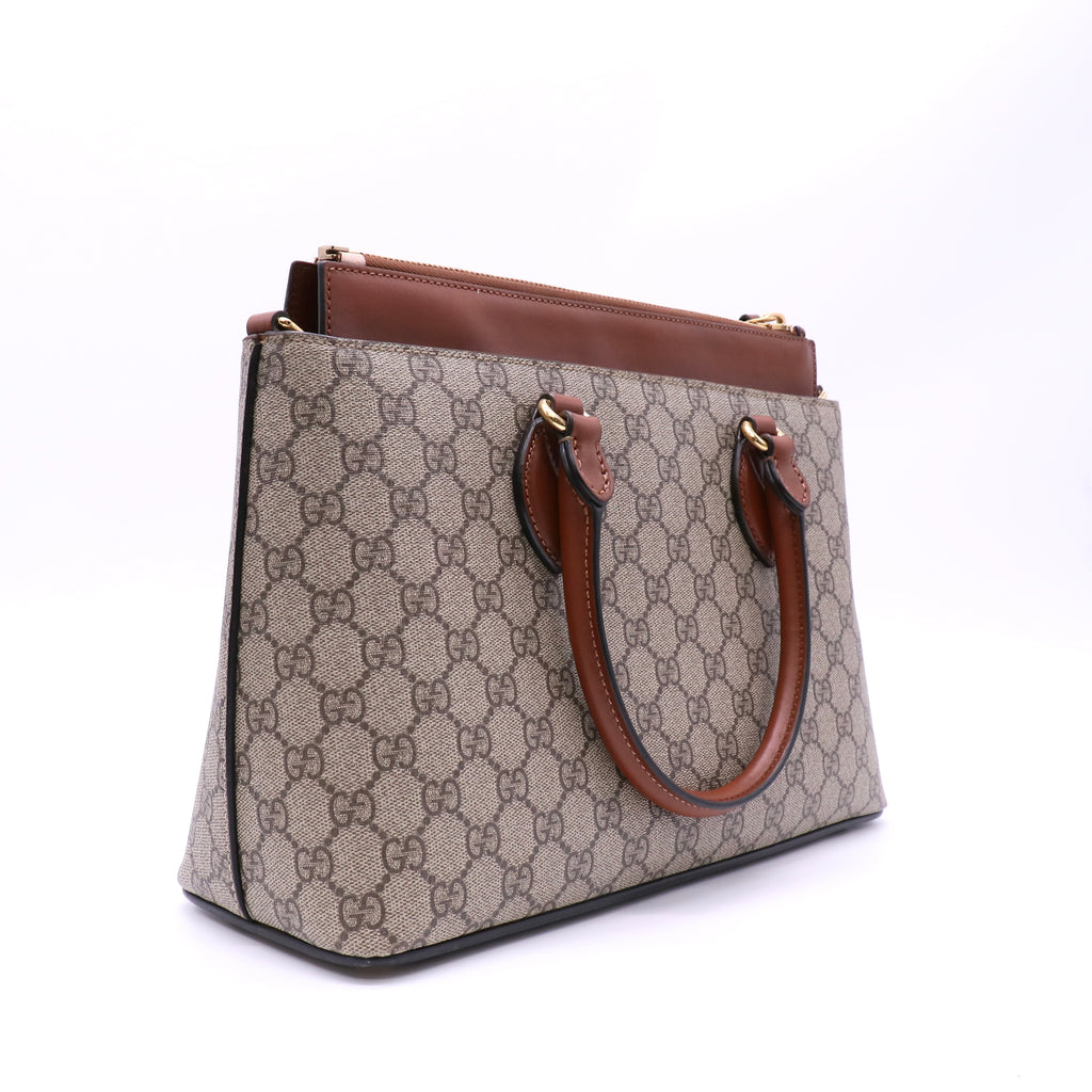 GG Supreme Small Zip Tote Twins B22639