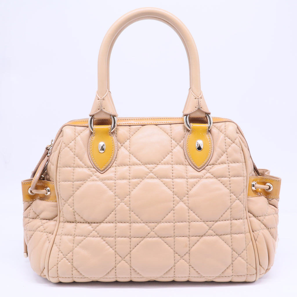 Cannage Quilted Side Pocket Satchel