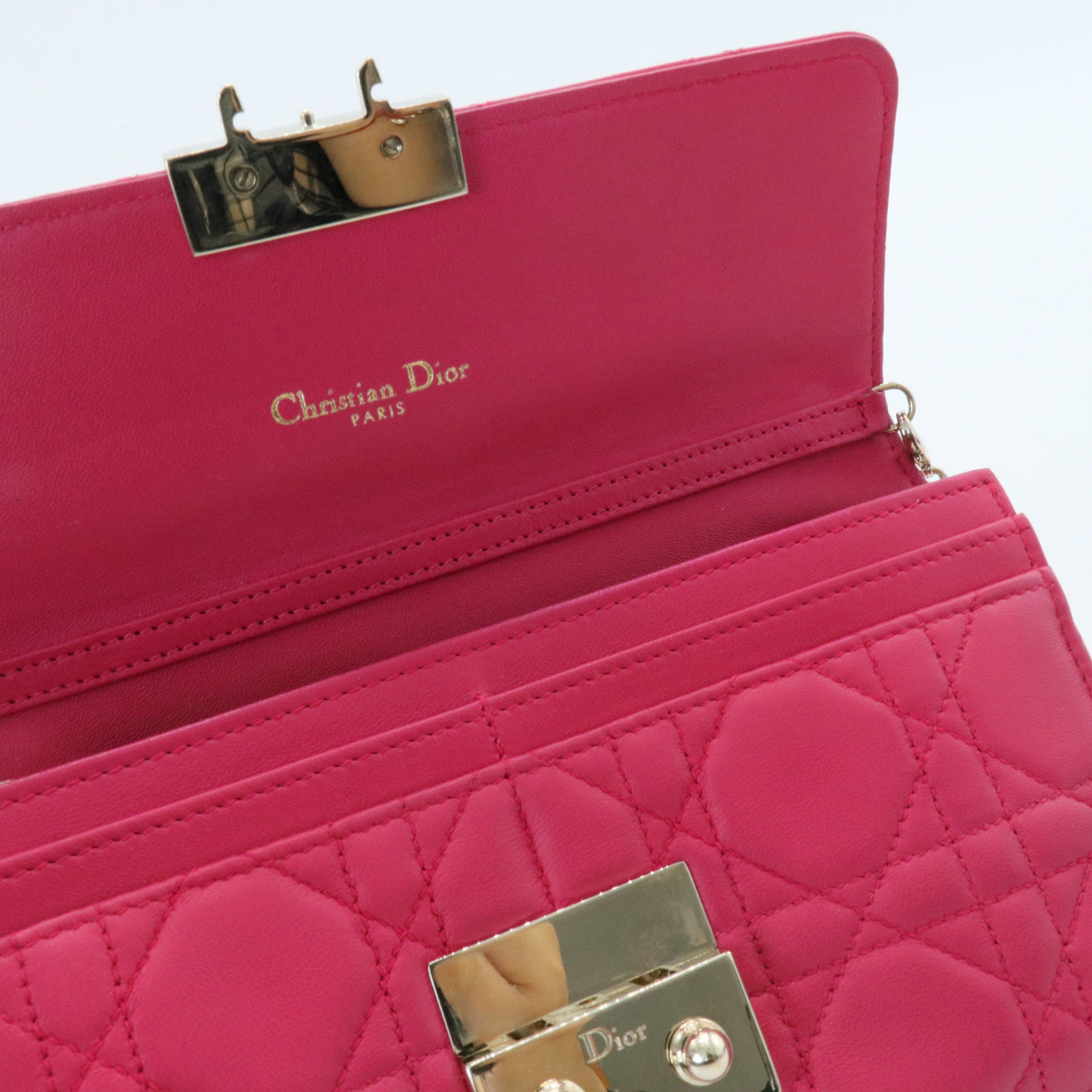 Miss Dior Rendez Vous Chain Wallet Cannage Quilt Lambskin