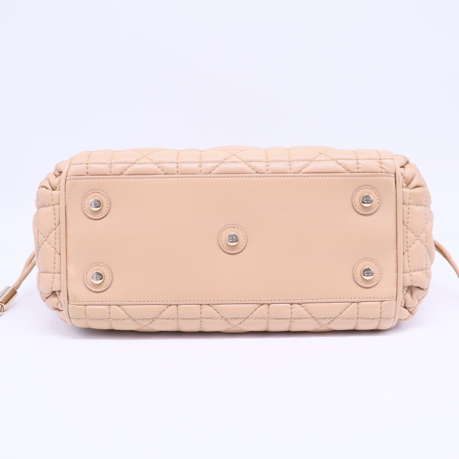 Cannage Quilted Side Pocket Satchel