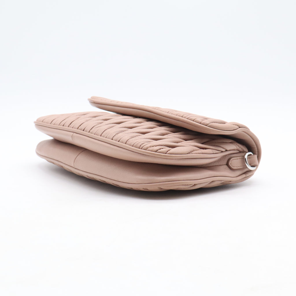Nappa Matelasse Flap Cammeo B21763