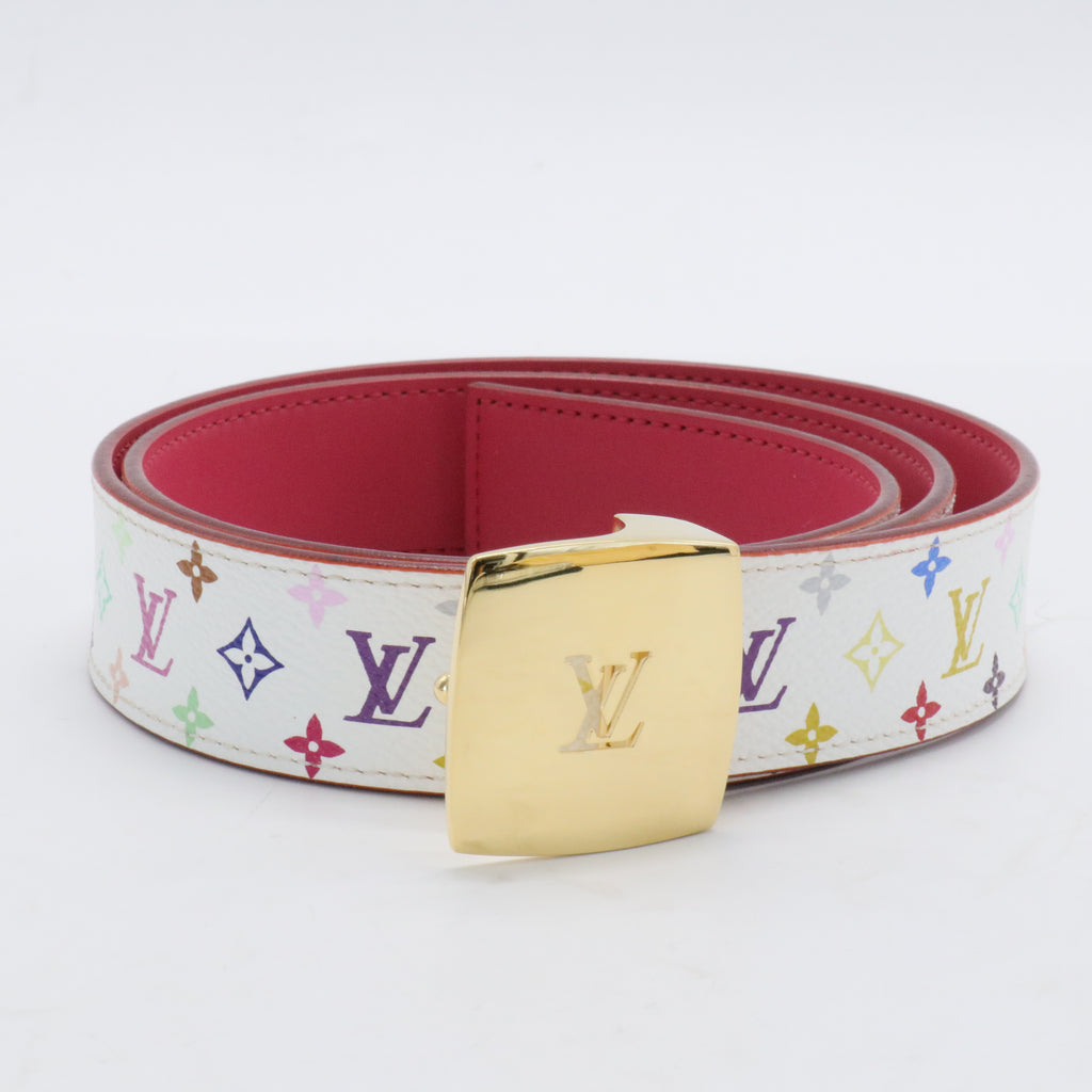LV Cut Reversible Belt Monogram Multicolor