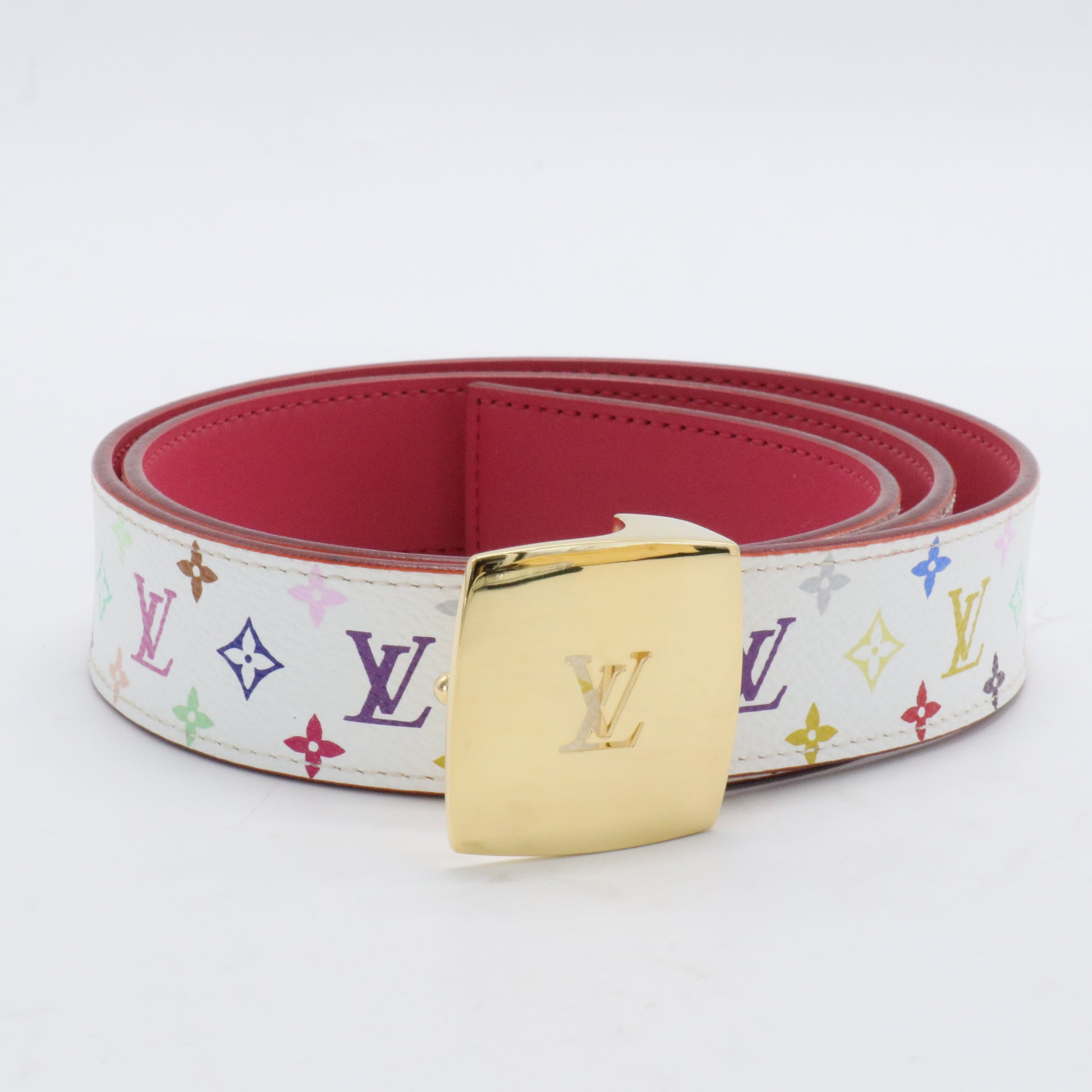 LV Cut Reversible Belt Monogram Multicolor