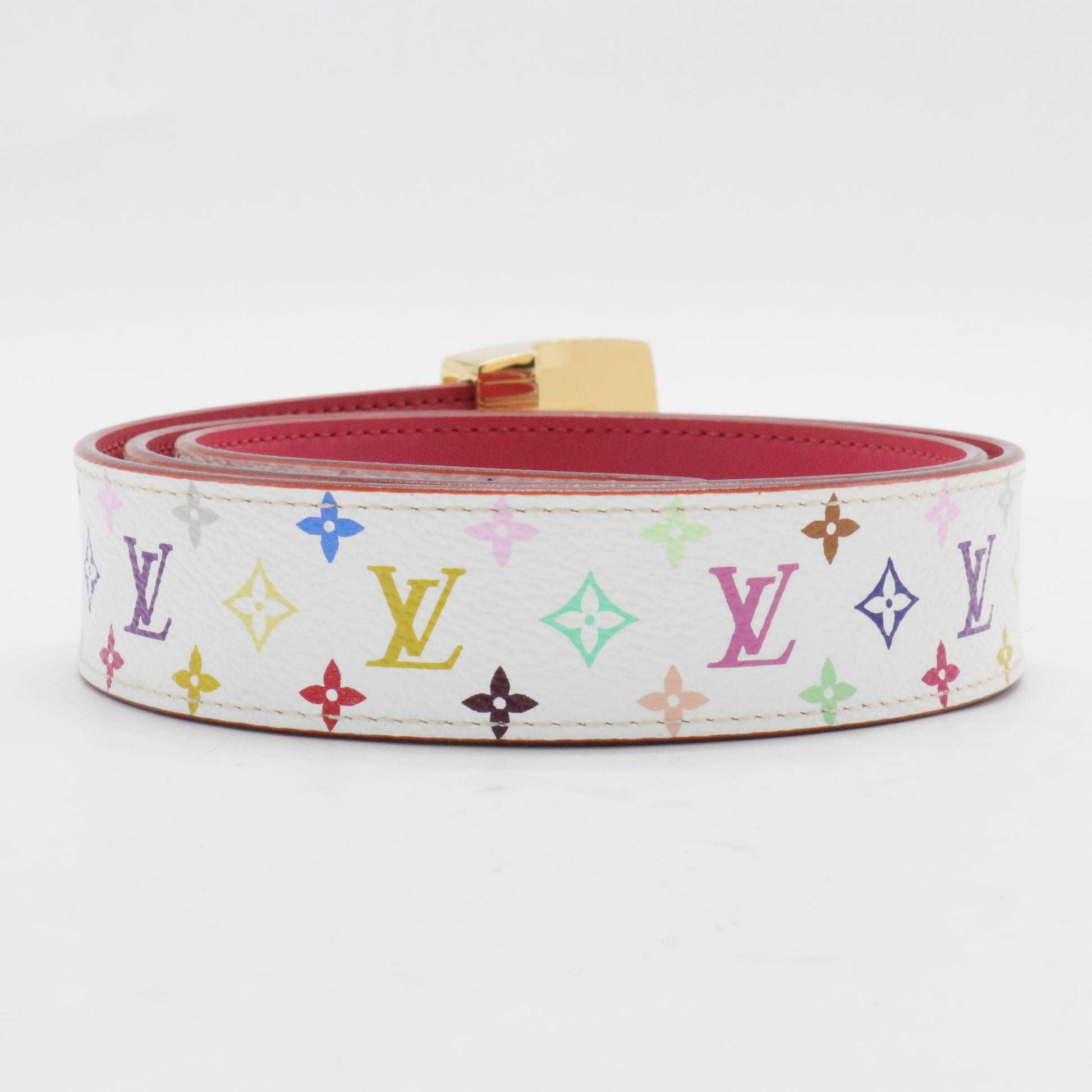LV Cut Reversible Belt Monogram Multicolor