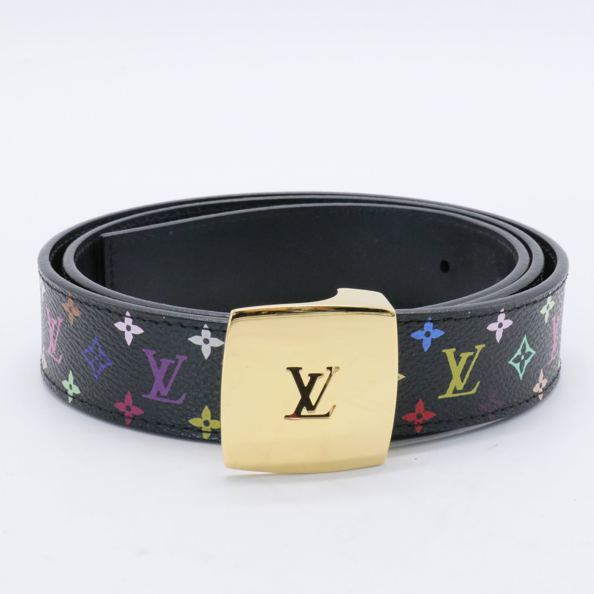 LV Cut Reversible Belt Monogram Multicolor