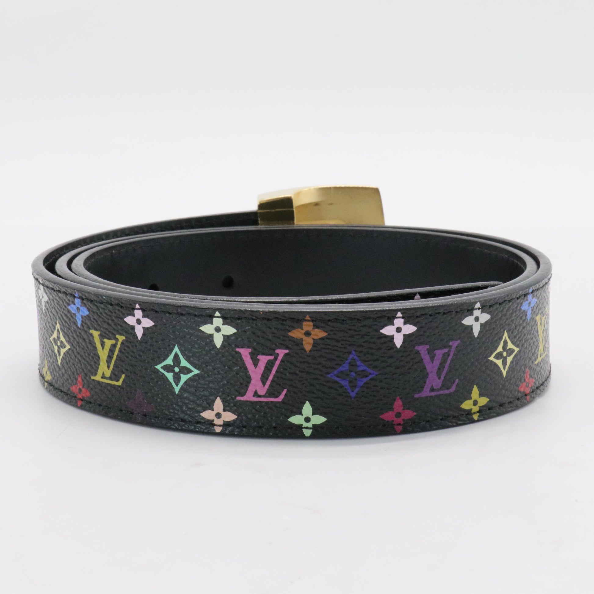 LV Cut Reversible Belt Monogram Multicolor