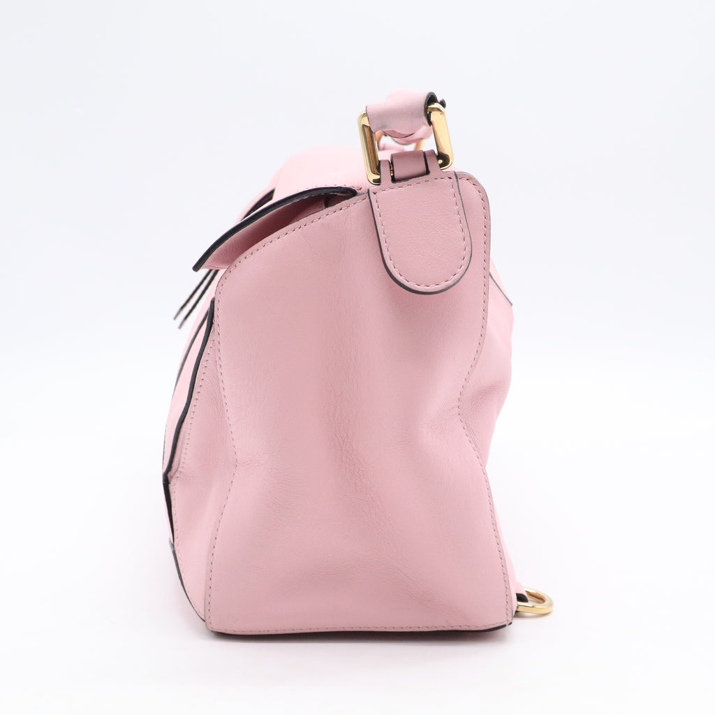 Puzzle Bag Leather Medium Baby Pink B21080