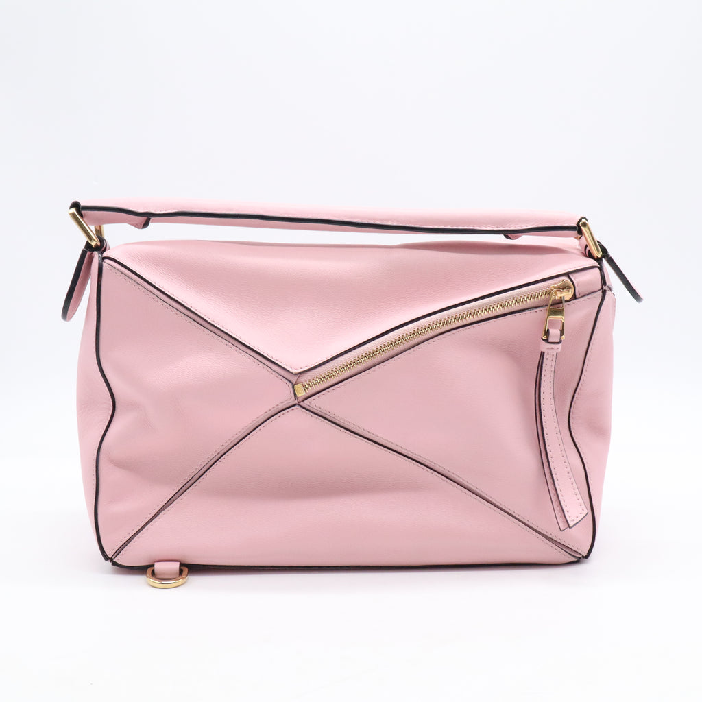 Puzzle Bag Leather Medium Baby Pink B21080