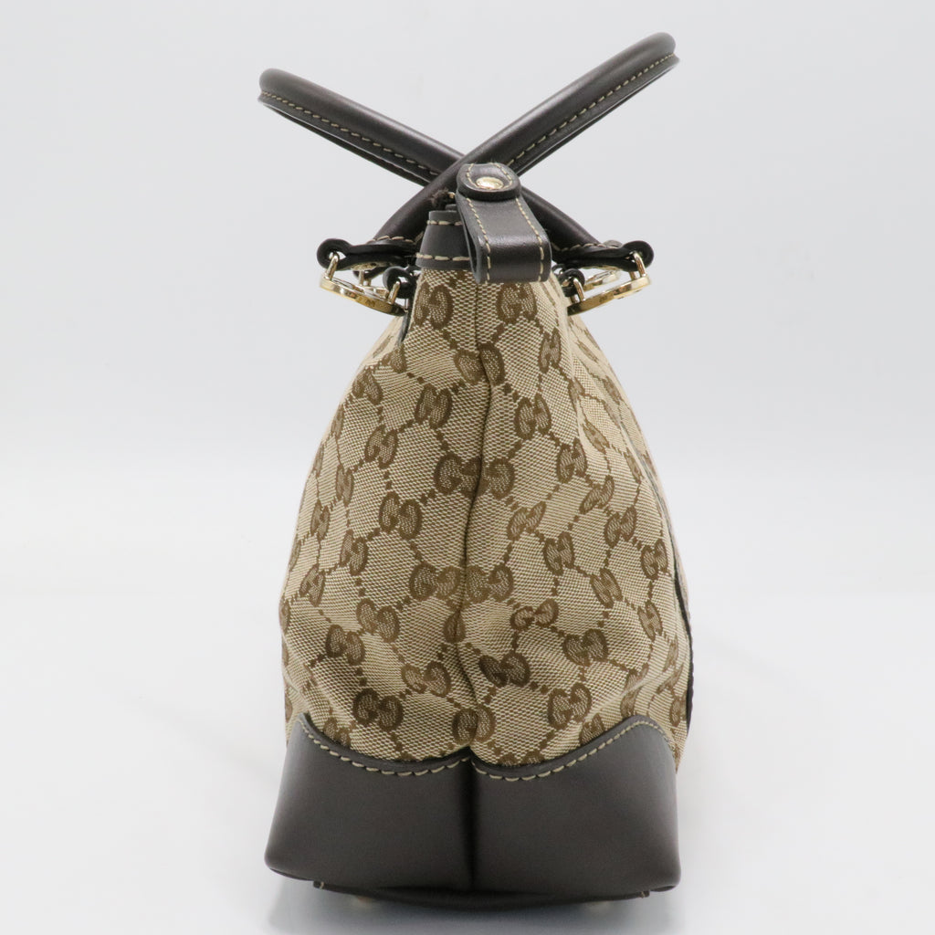 Lovely Heart Interlocking G Tote GG Canvas Small