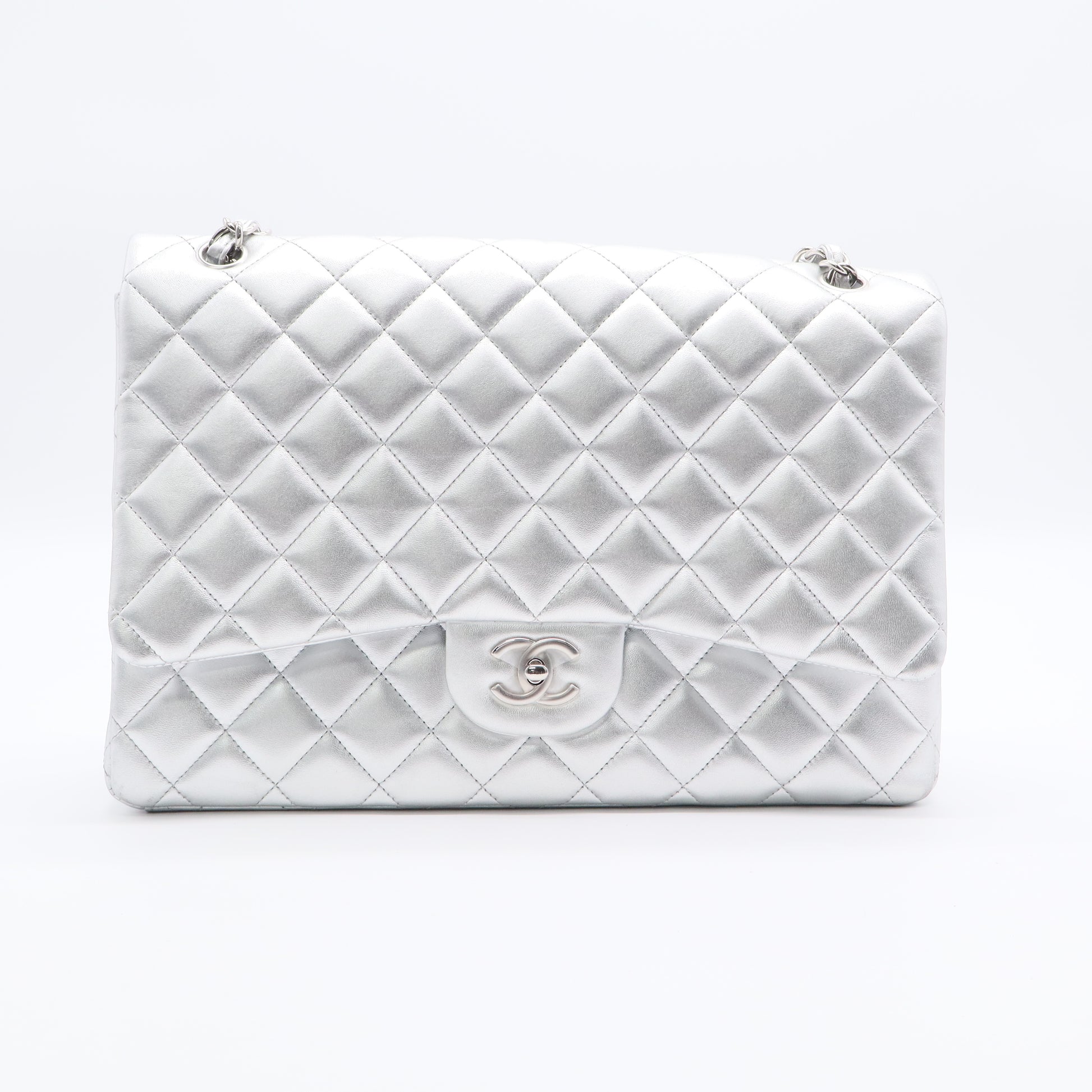 Classic Single Flap Bag Quilted Lambskin Jumbo