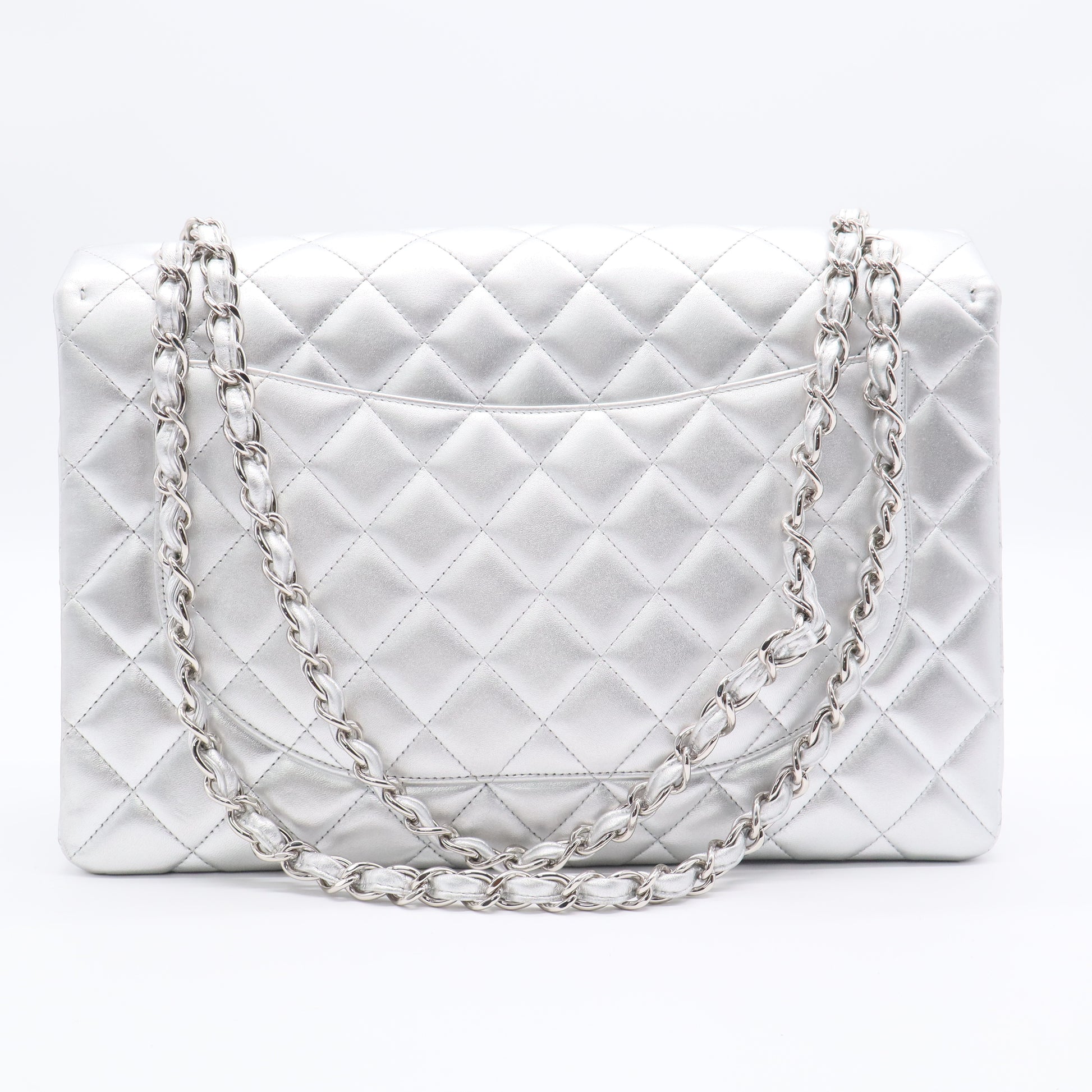Classic Single Flap Bag Quilted Lambskin Jumbo