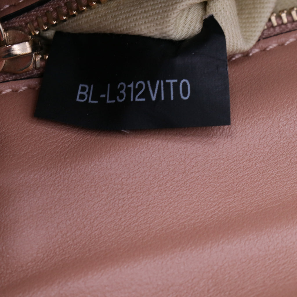 Valentino Garavani Vitello Medium Glam Lock Rockstud Flap Poudre twins B21894